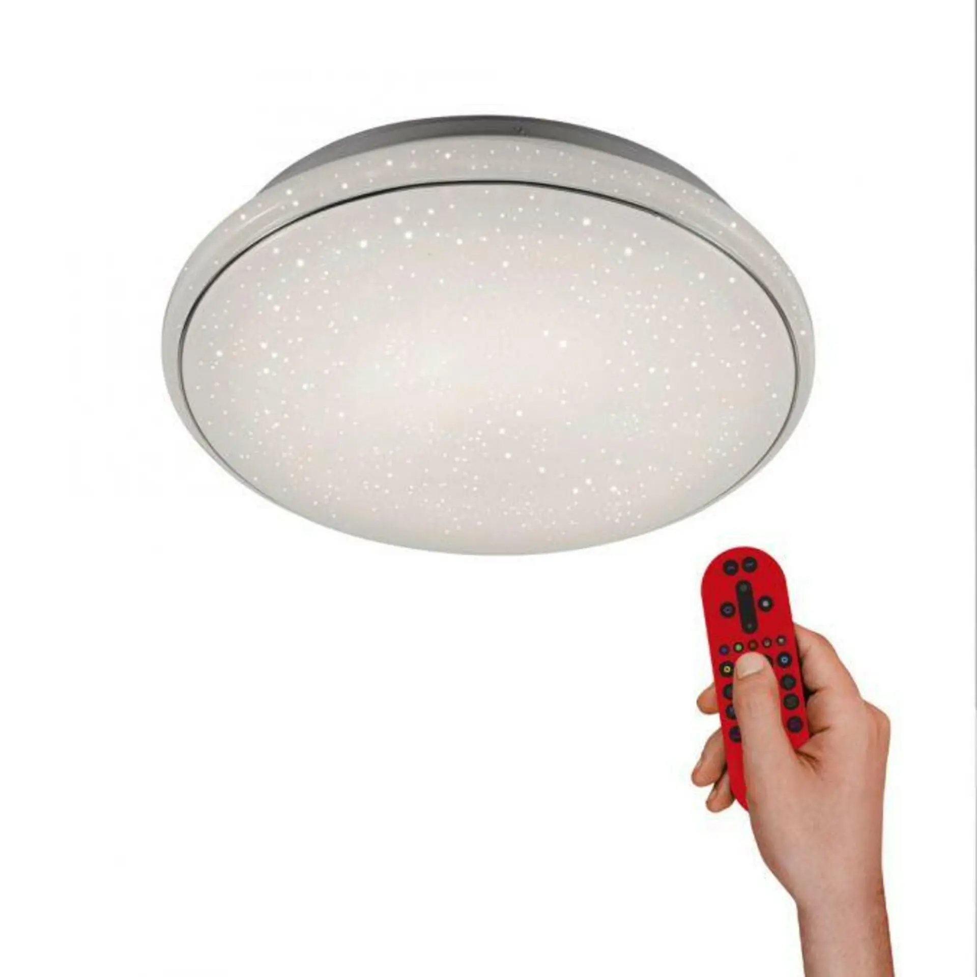 LD 14744-16 LOLAsmart JUPI LED stropní svítidlo, Smart Home, RGB+W, dálkový ovladač, hvězdné nebe MEDION RGB+2700-5000K - LEUCHTEN DIREKT / JUST LIGHT