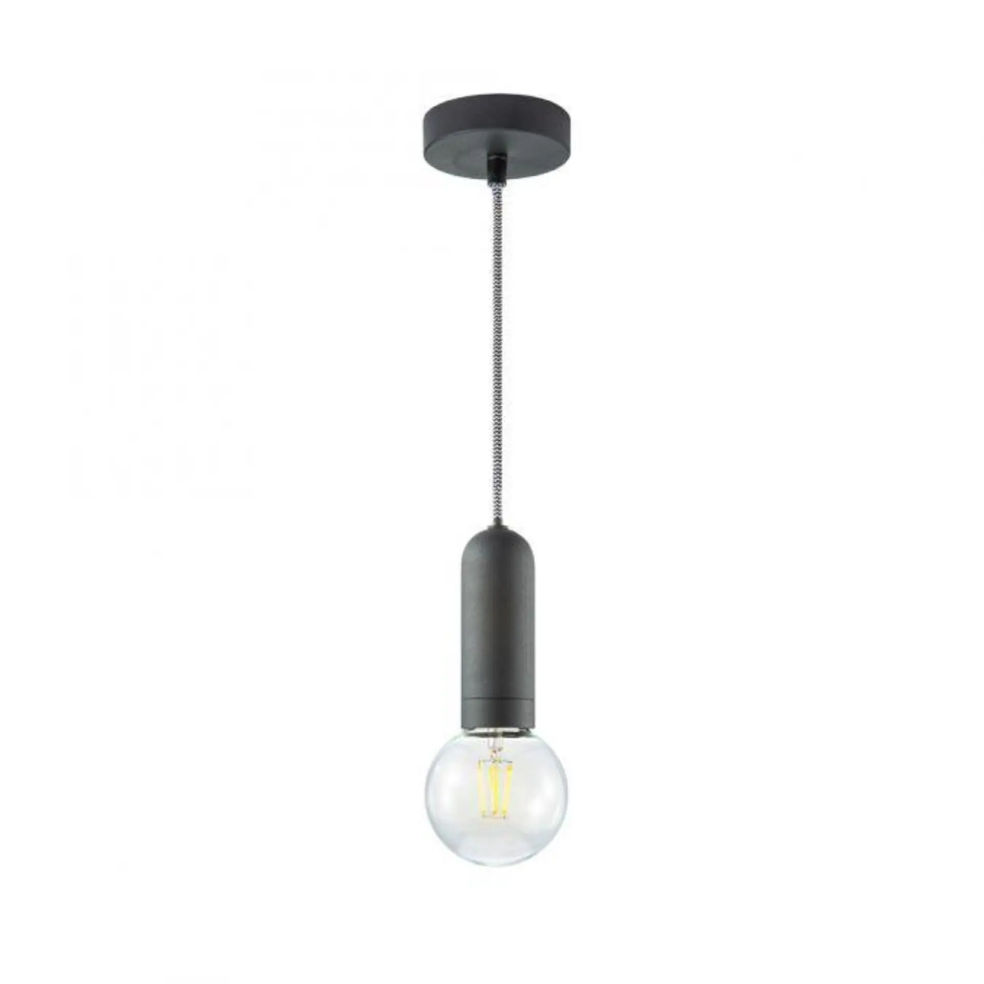 JUST LIGHT LEUCHTEN DIRECT Závěsné svítidlo, černá, retro, vintage LD 14775-18