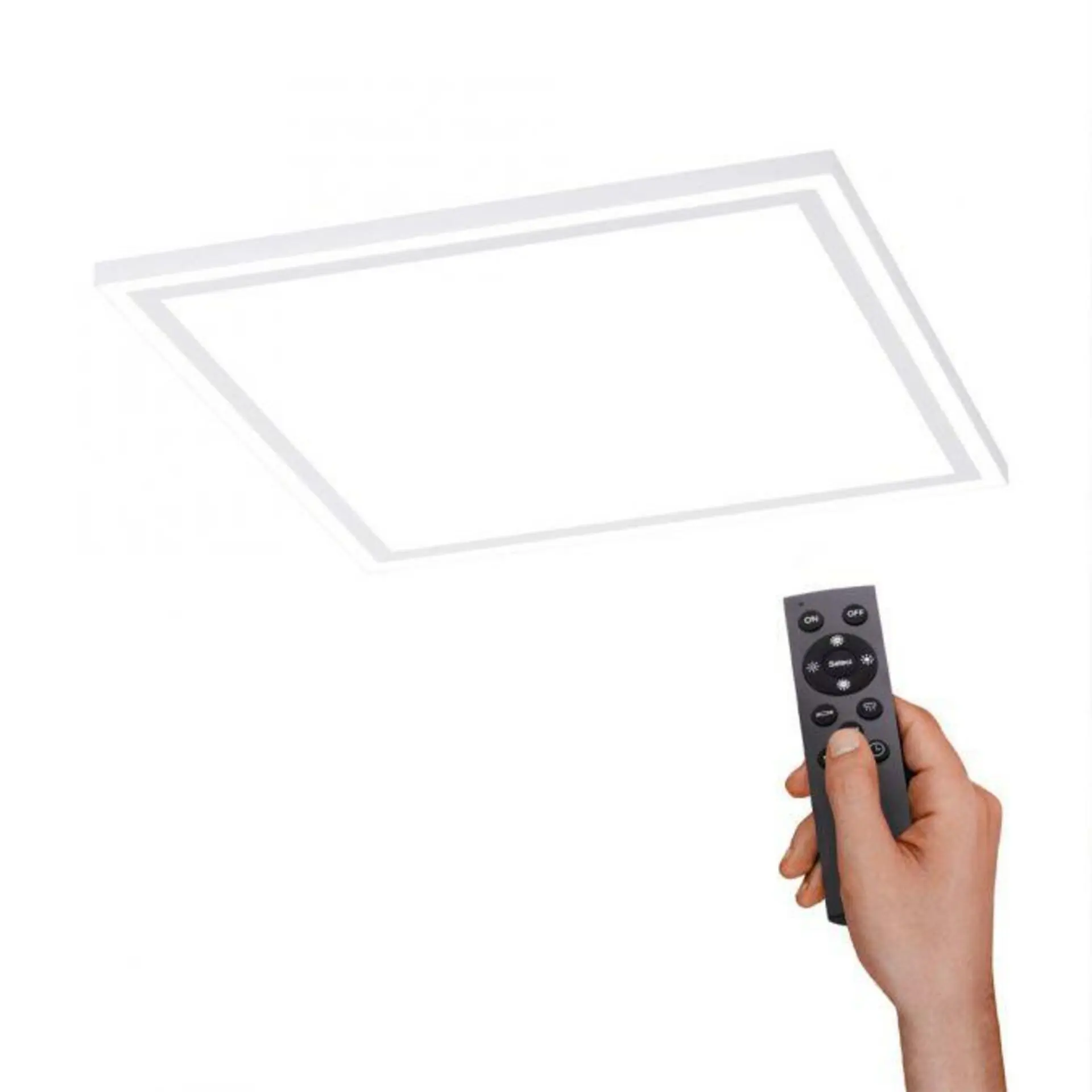 LEUCHTEN DIREKT is JUST LIGHT LED stropní svítidlo hranaté v bílé s nastavitelnou teplotou barvy a funkcí stmívání 50W 2700-5000K