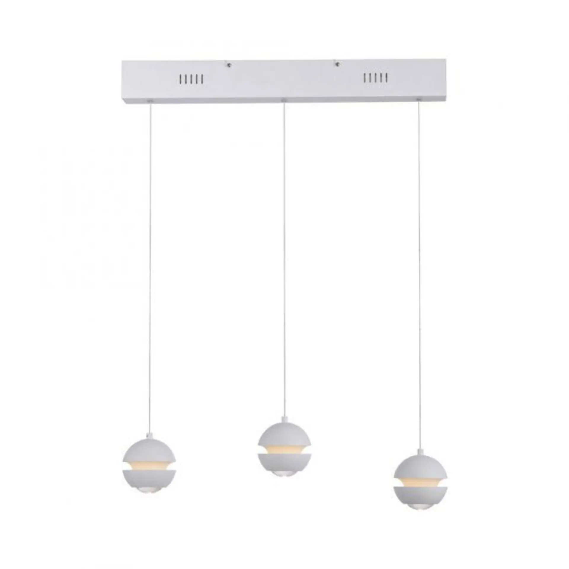 LD 14991-16 Kolekce Schöner Wohnen LED závěsné svítidlo LINI, bílá, 3-ramenné, Comfort Lift, krokově stmívatelné, 3000K - JUST LIGHT