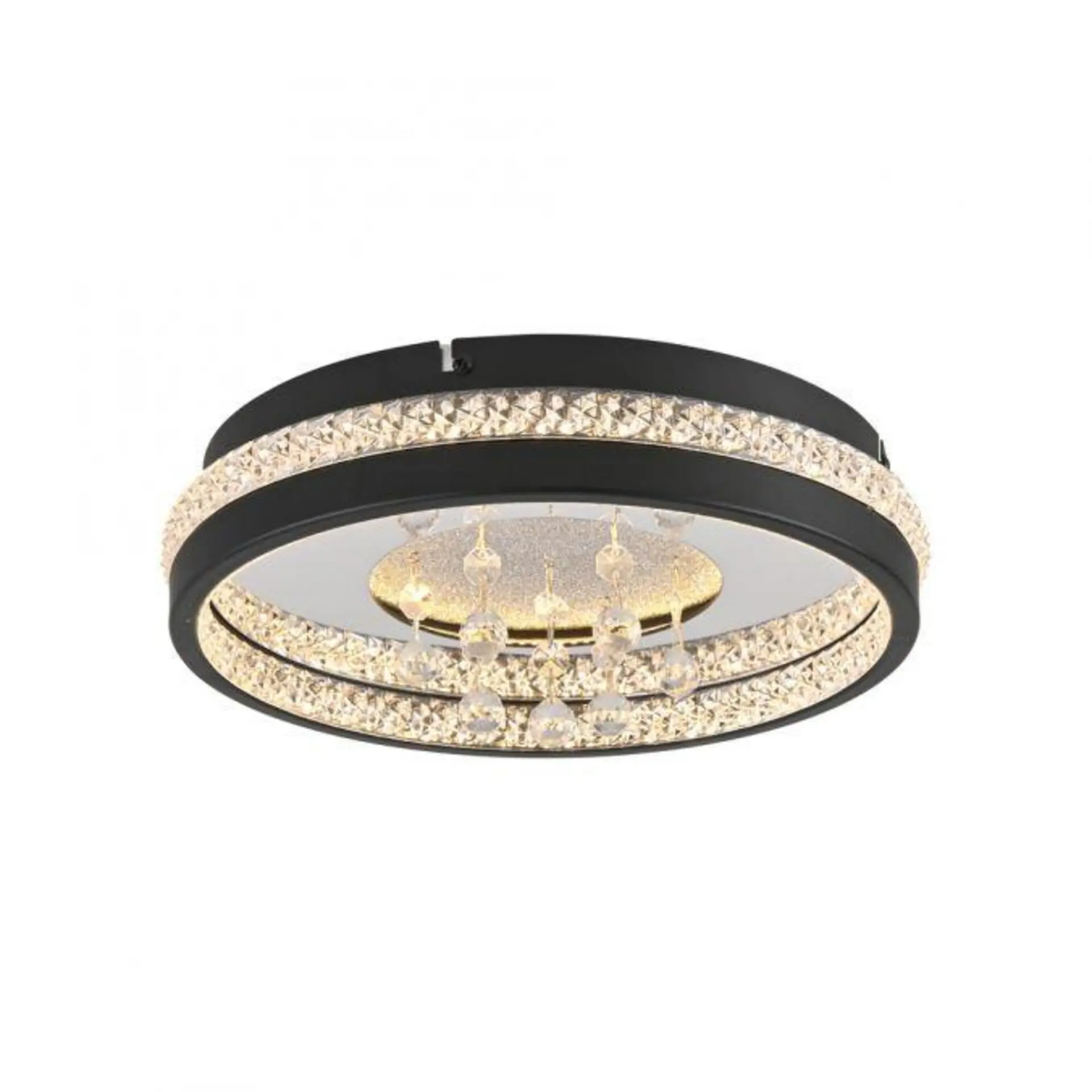 PAUL NEUHAUS JUST LIGHT LED křišťálové stropní svítidlo HANNI, černá, 3000K