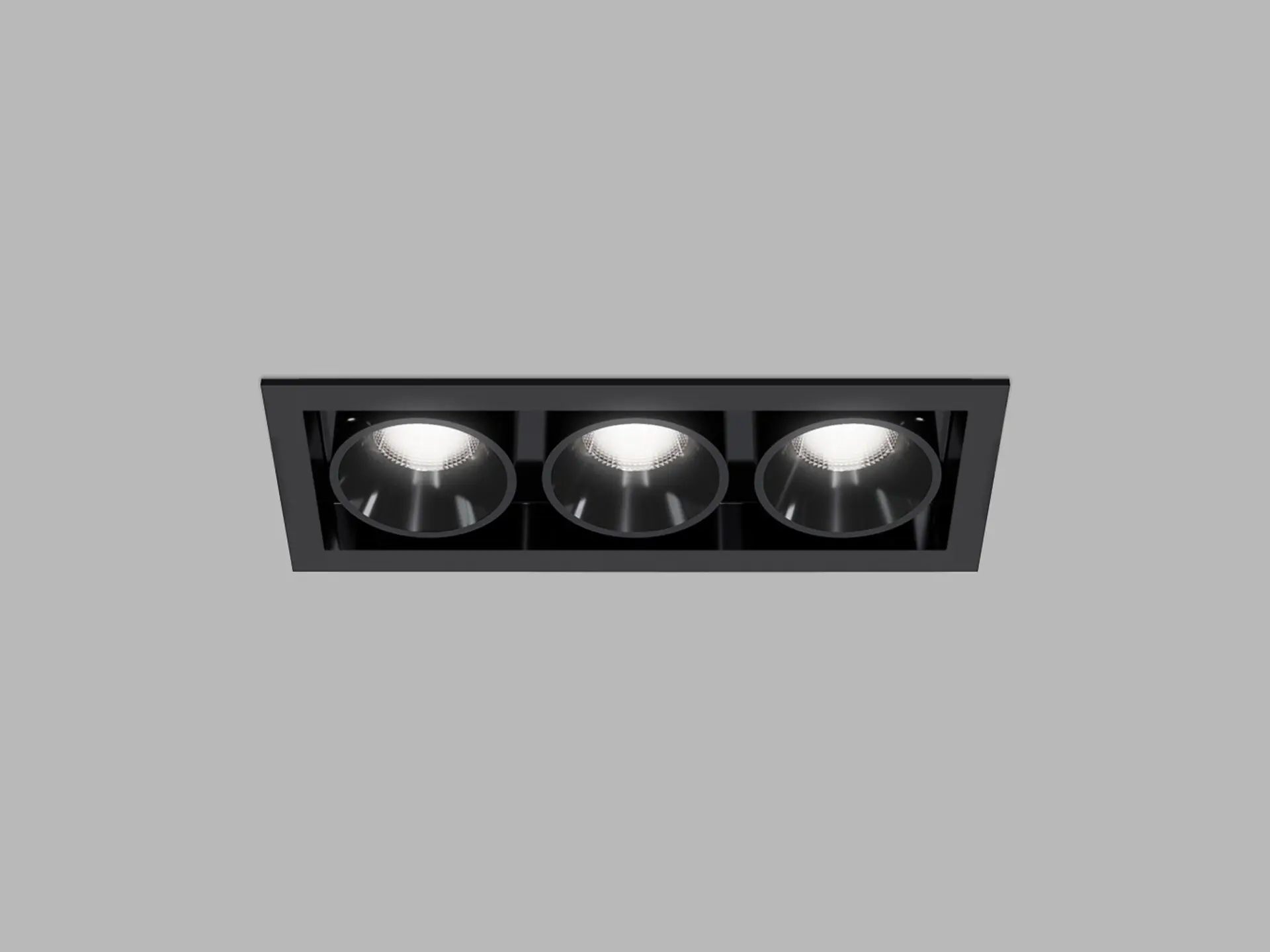 LED2 2560753DT Zápustné svítidlo RIVA MAXI 3, B TRIAC 15W 3000K/3500K/4000K UGR černá
