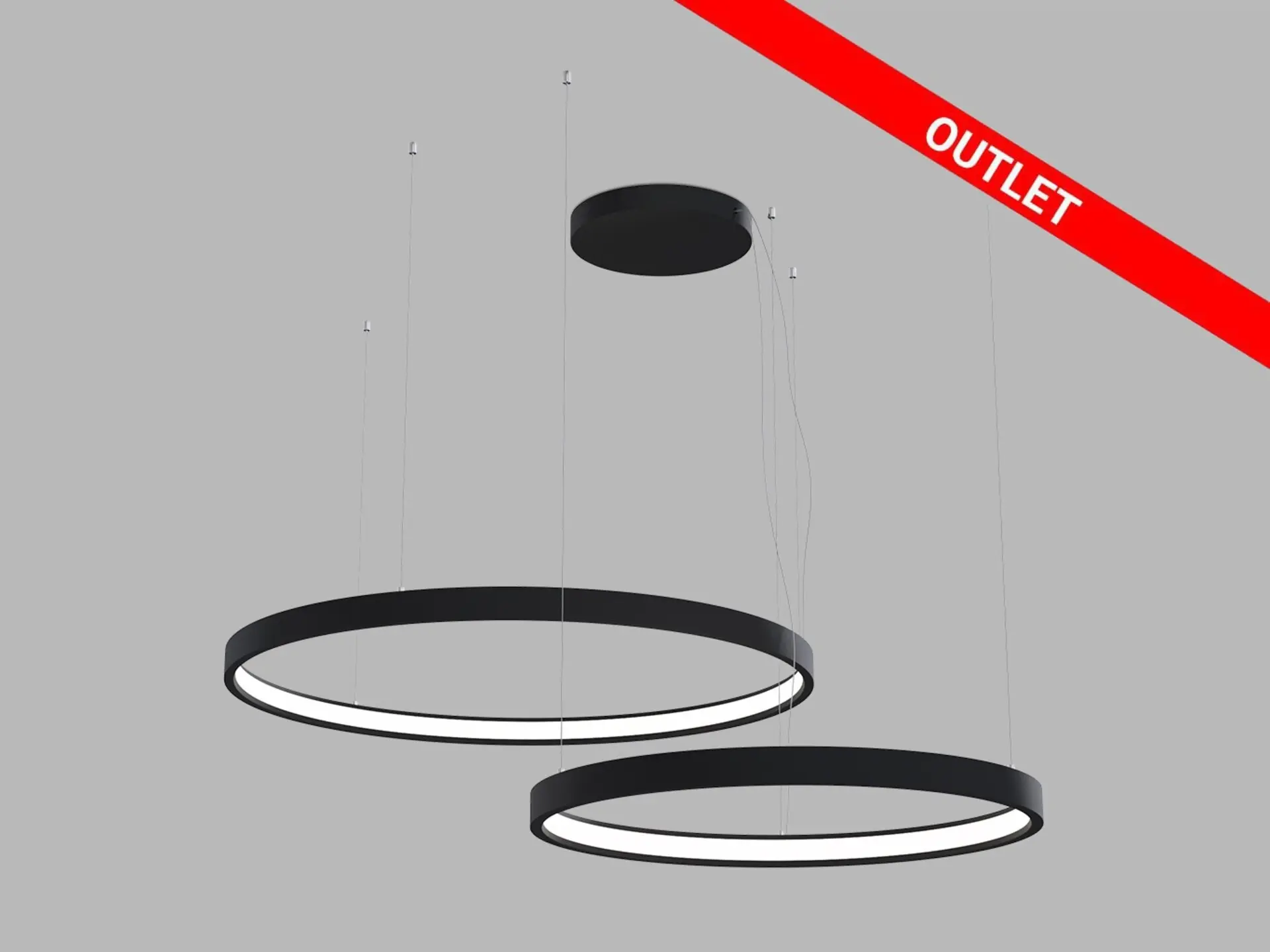 LED2 3275353DT Závěsné svítidlo CIRO SET 2 P-Z, B TRIAC DIM 100W 3000K/4000K černá