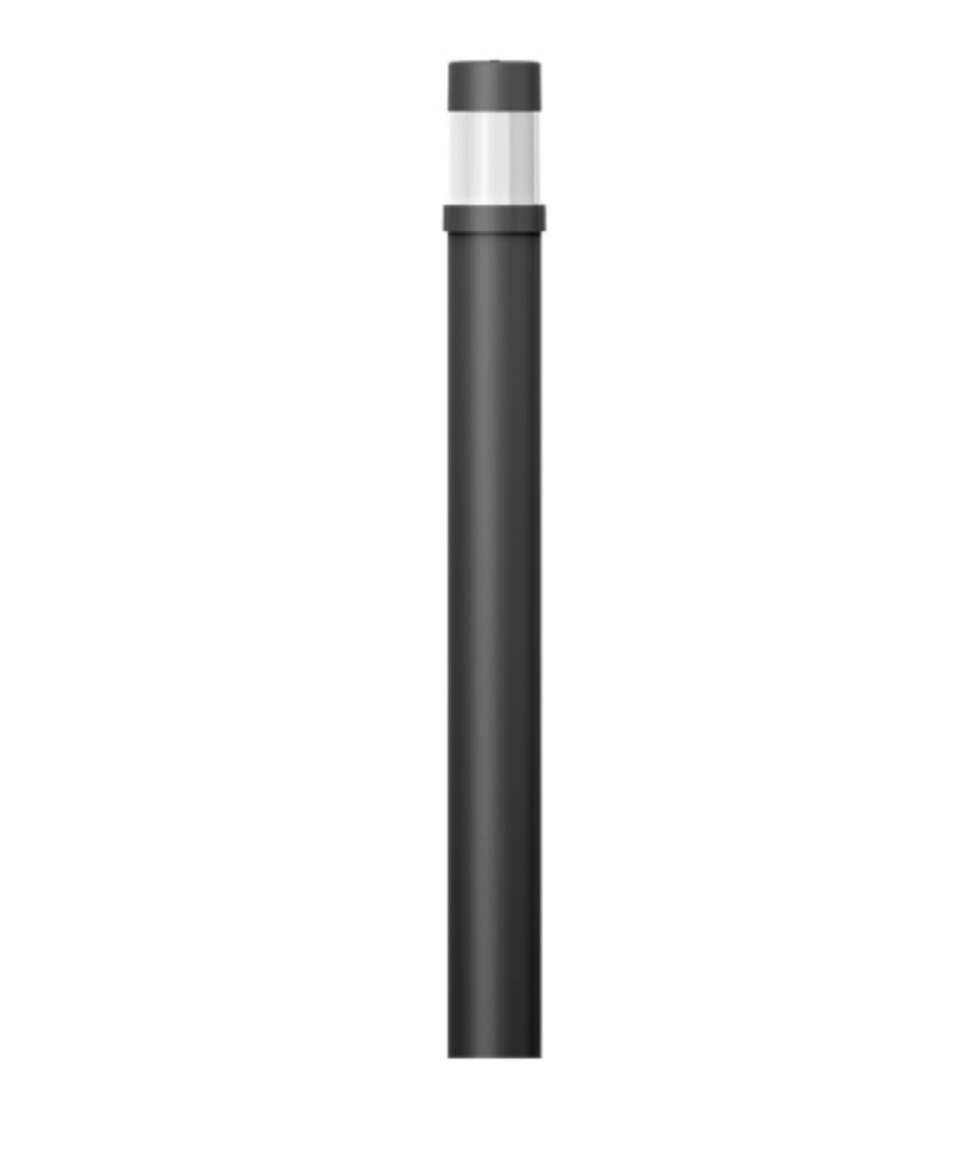 VÝPRODEJ VZORKU LIGMAN Venkovní sloupkové svítidlo BAMBOO 3 černé 3000K 15W 474lm IP65 RAL9011 kryt opal vč.A107091 (zemní držák)