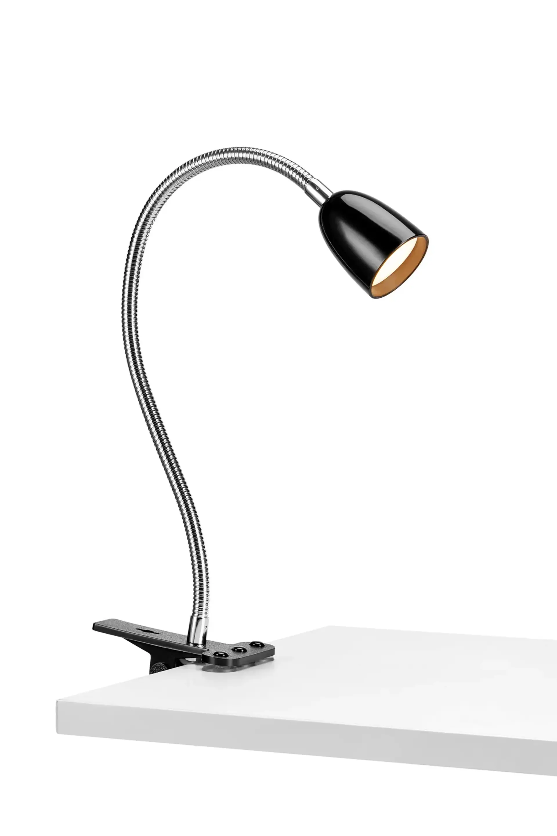 MARKSLOJD Markslöjd stolní lampa Tulip s klipem černá