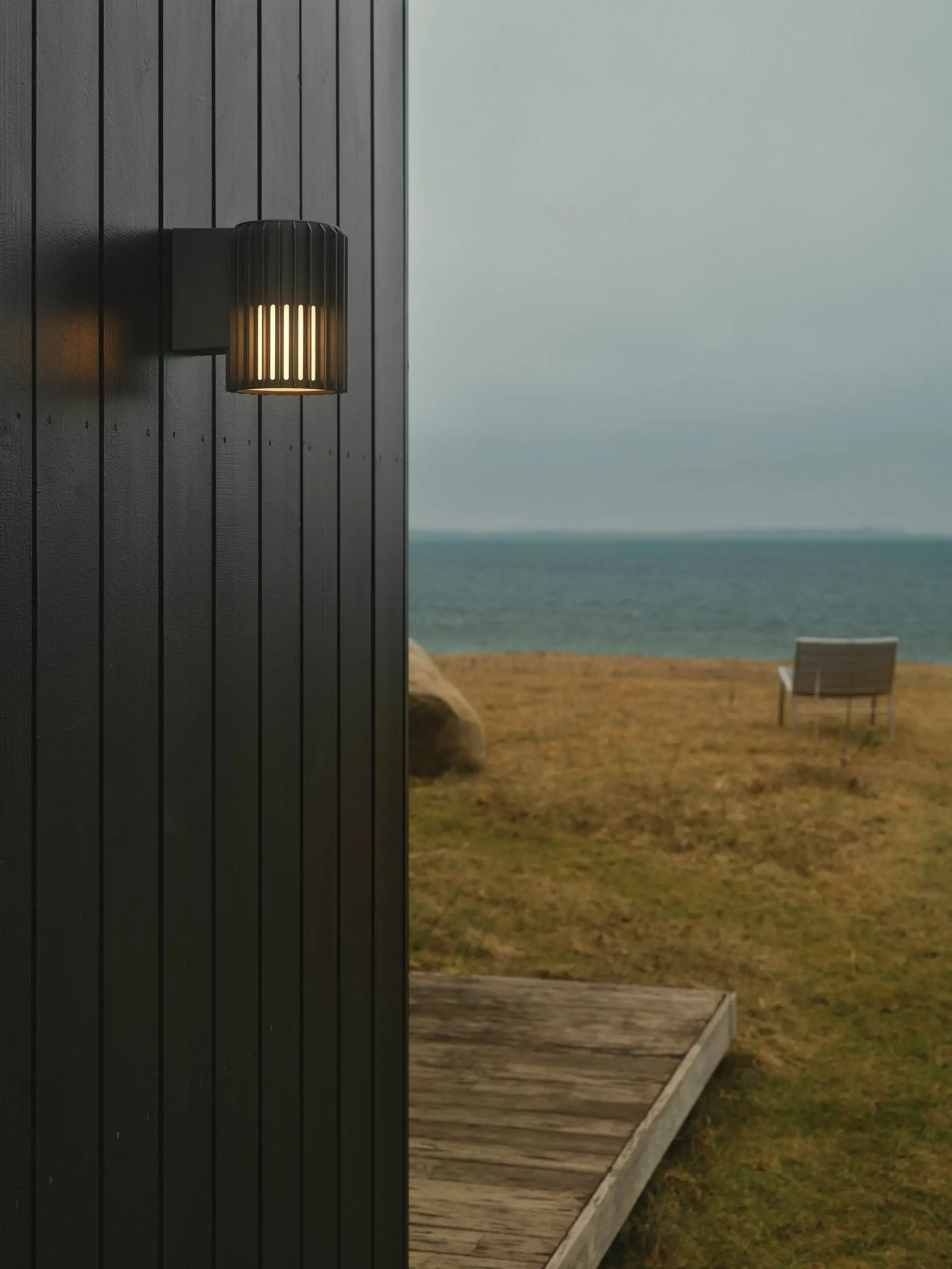 Venkovní nástěnné svítidlo NORDLUX Aludra 16 Seaside IP54 E27 1x15W antracit 2118011250