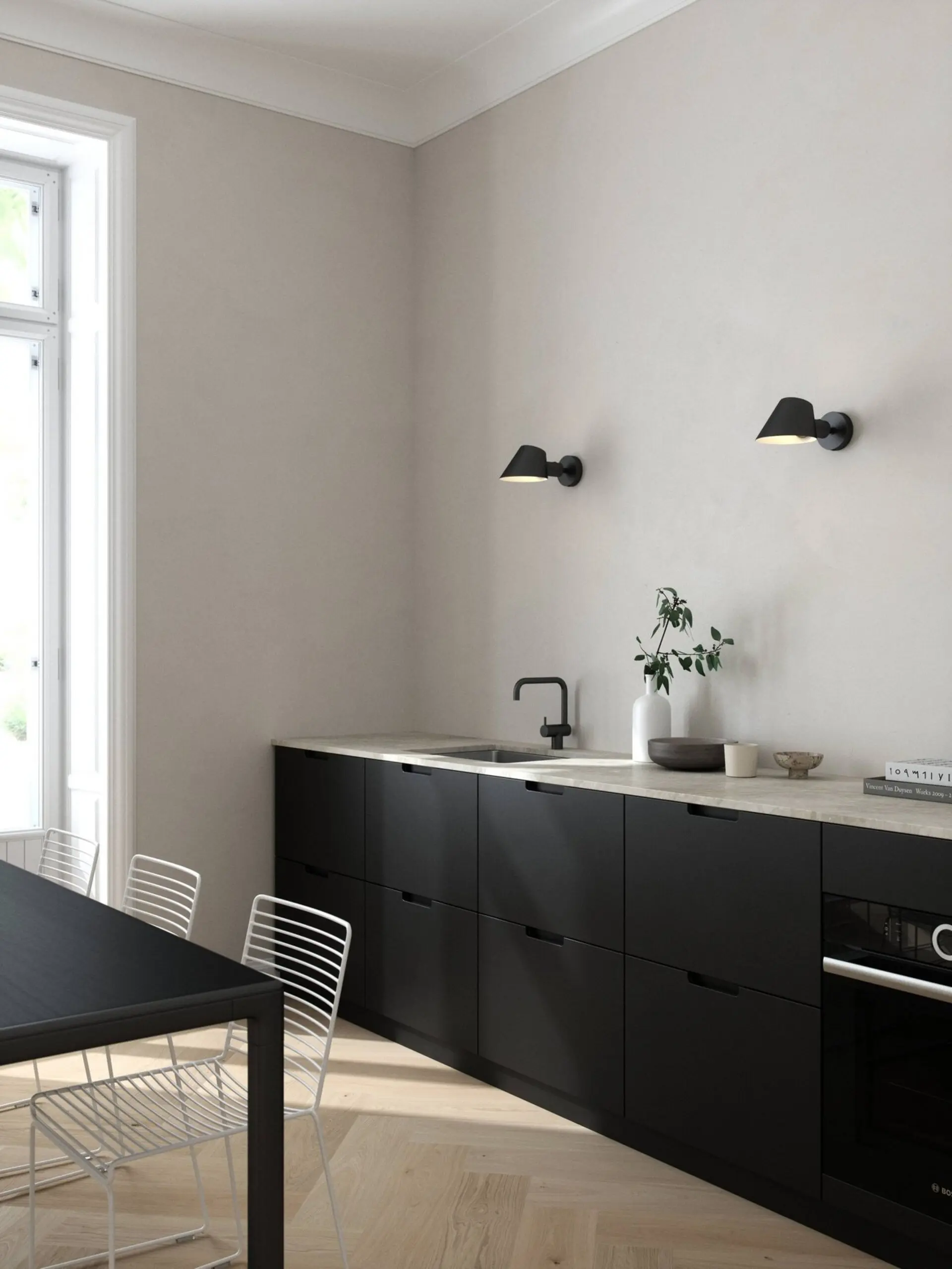 NORDLUX Stay nástěnné svítidlo černá 2220381003