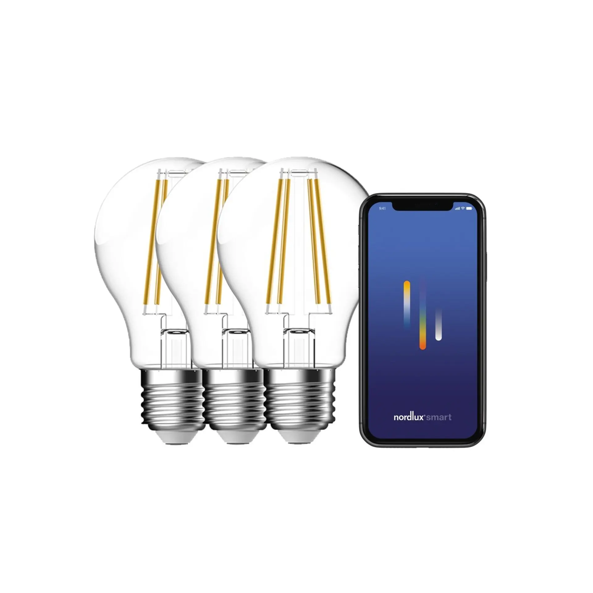 NORDLUX Smart E27 2200-6500K 600lm set 3ks 2270012700