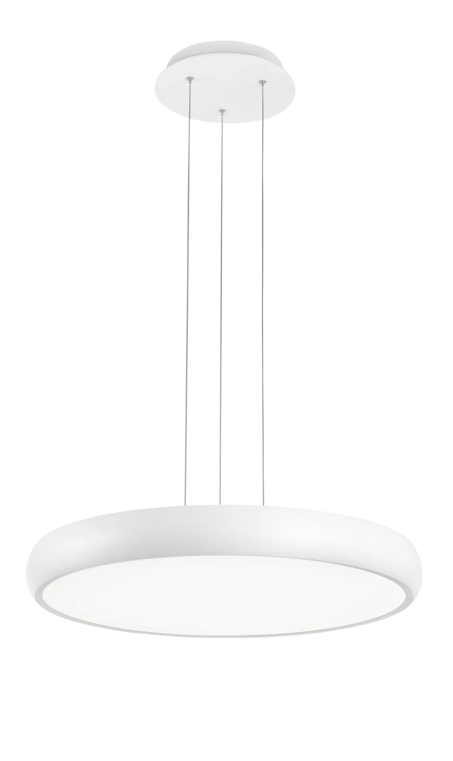 Nova Luce Decentní závěsné LED svítidlo Gap v bílé a černé barvě - pr. 510 x 70 x 1130 mm, bílá NV 8100987