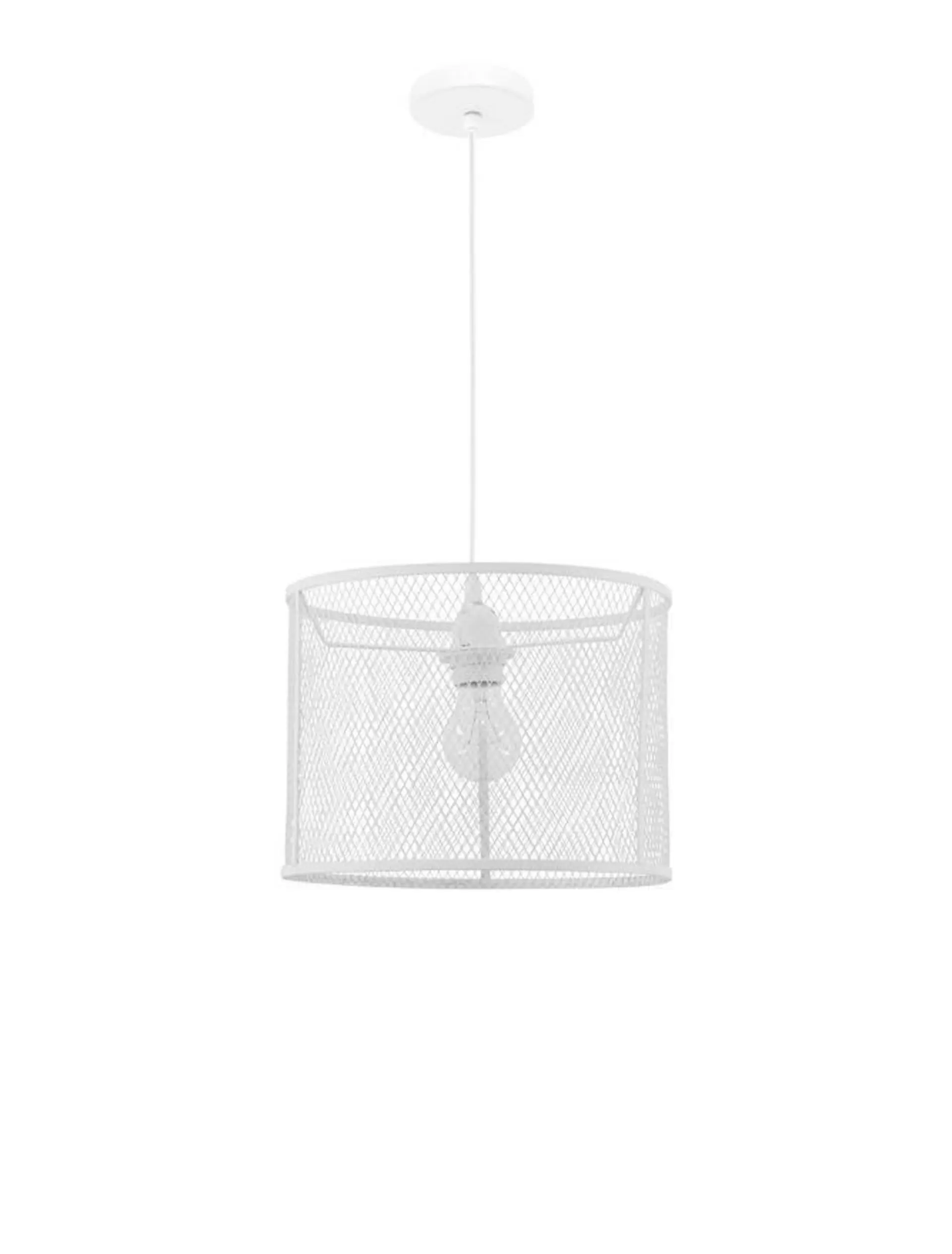 NOVA LUCE závěsné svítidlo NET bílý hliník bílý kabel E27 1x12W bez žárovky 8809302