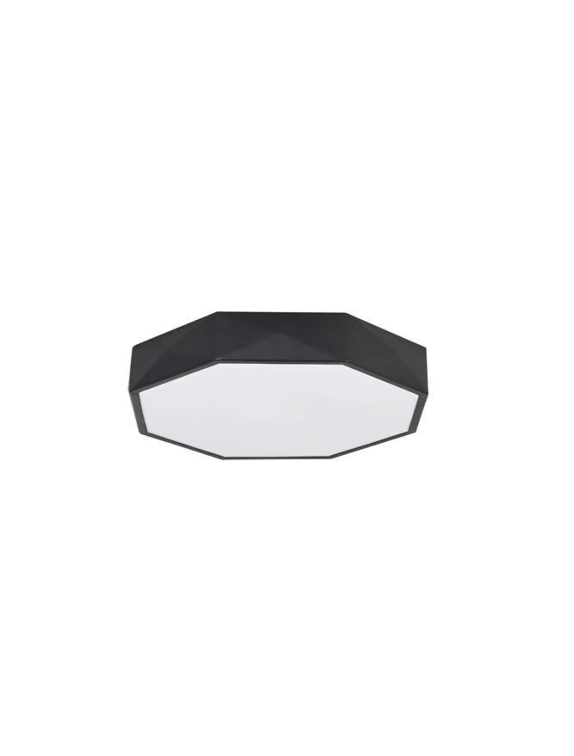 NOVA LUCE stropní svítidlo EBEN černý hliník matný bílý akrylový difuzor LED 24W 230V 3000K IP20 9001491