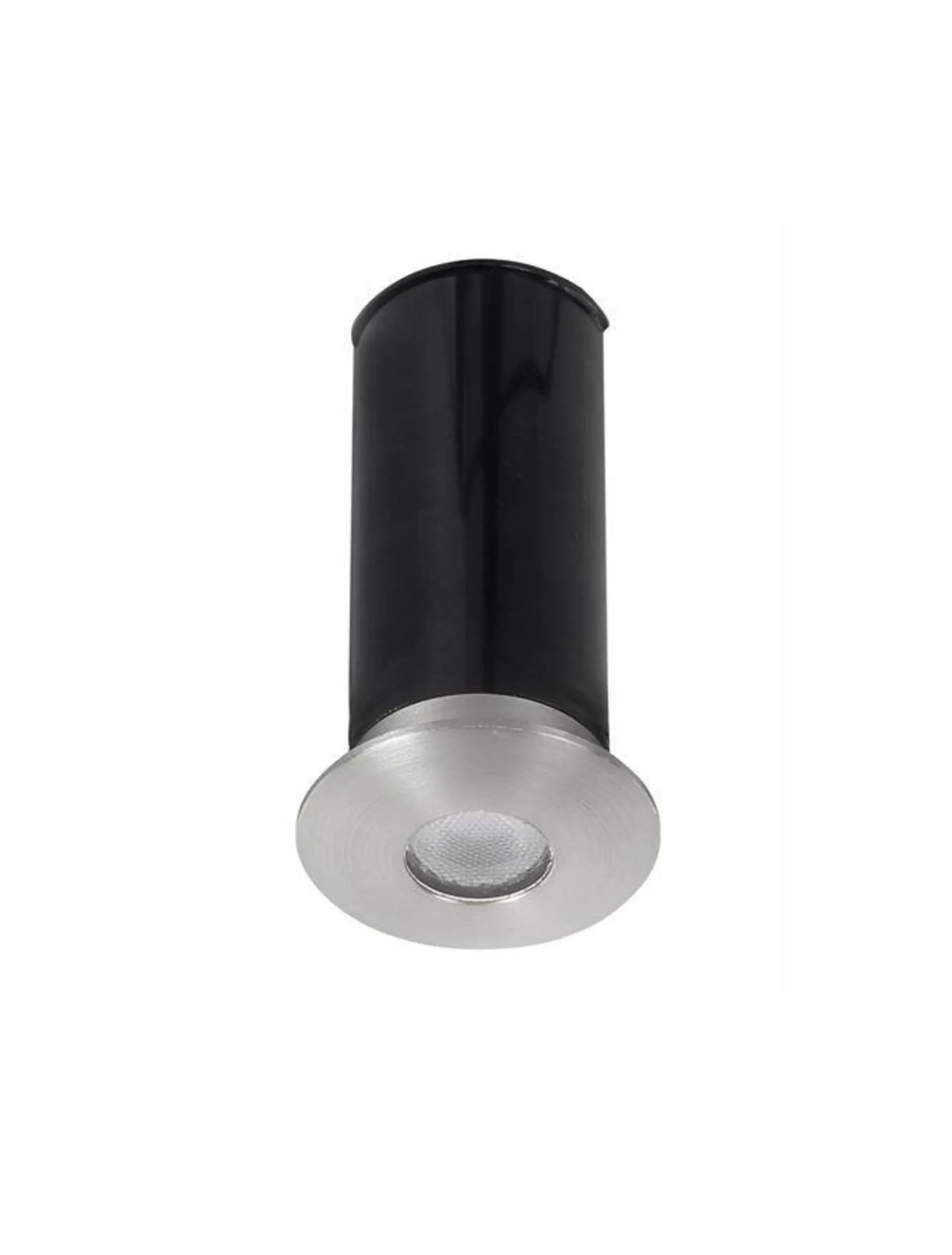 NOVA LUCE venkovní zapuštěné svítidlo do země BANG nikl satén hliník LED 1W 3000K 3V IP67 délka kabelu 1.80m použijte driver 9020170 9019212