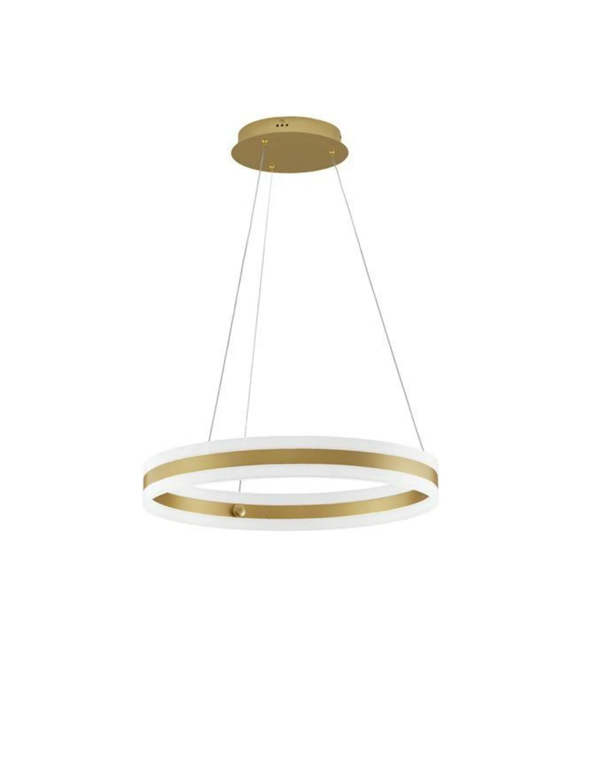 NOVA LUCE závěsné svítidlo AGOS zlatý hliník a akryl LED 75W 230V 3000K IP20 stmívatelné 9054444