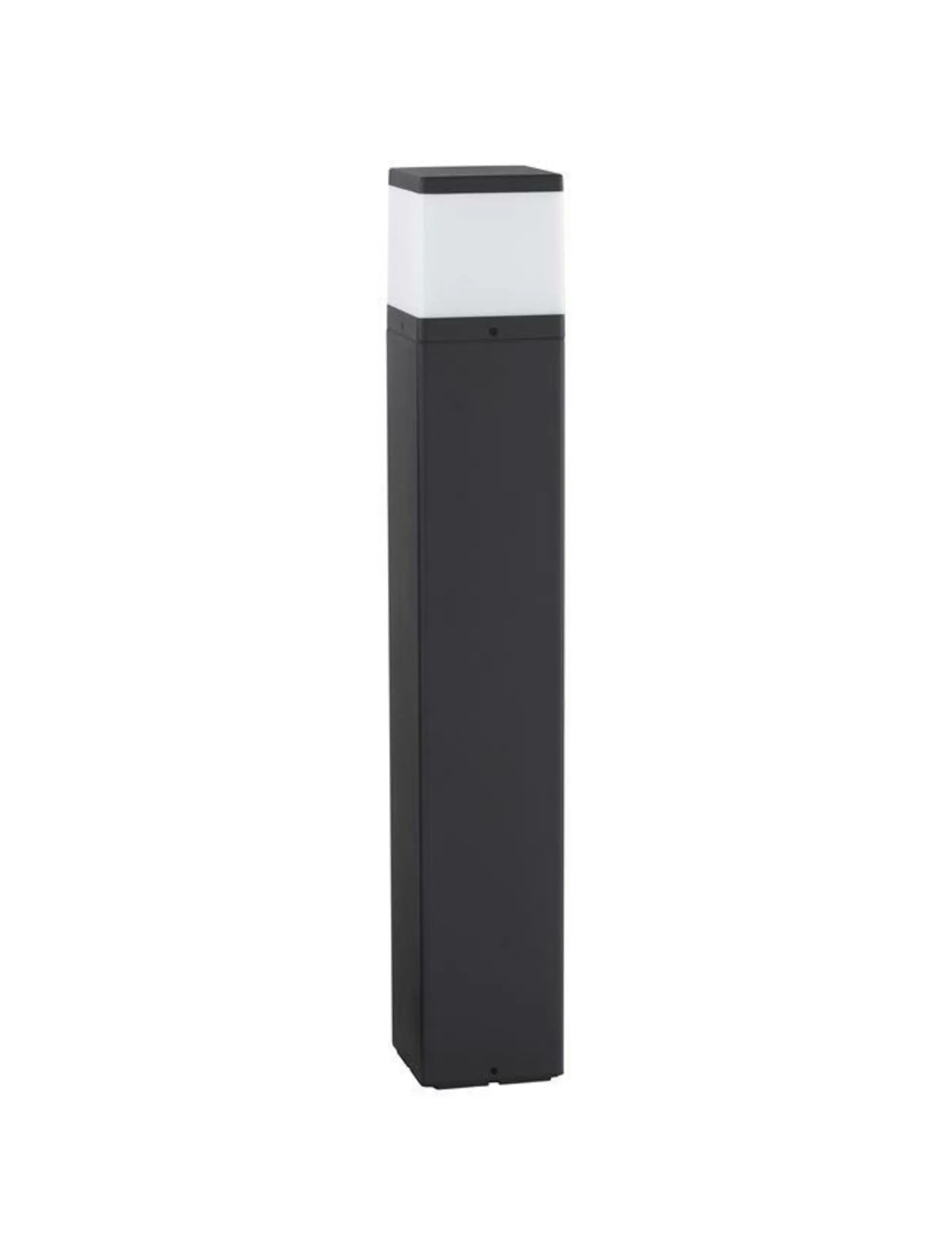 NOVA LUCE venkovní sloupkové svítidlo FERRON tmavě šedý hliník a čirý akrylový difuzor E27 1x12W 220-240V bez žárovky IP65 9060185