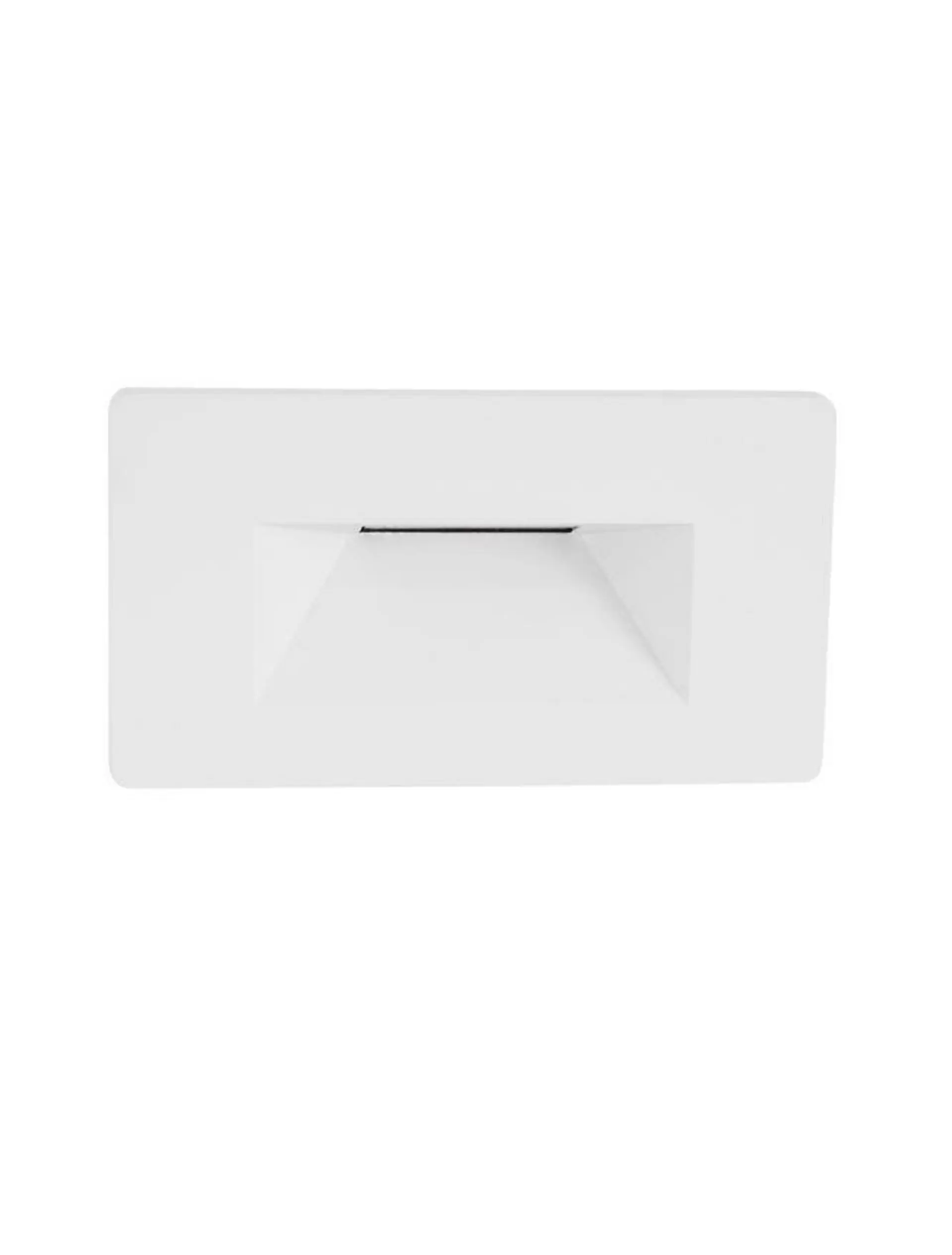 NOVA LUCE venkovní zapuštěné svítidlo do zdi COVE matný bílý litý hliník a skleněný difuzor LED 1.5W 3000K 200-240V 120st. IP54 9083011