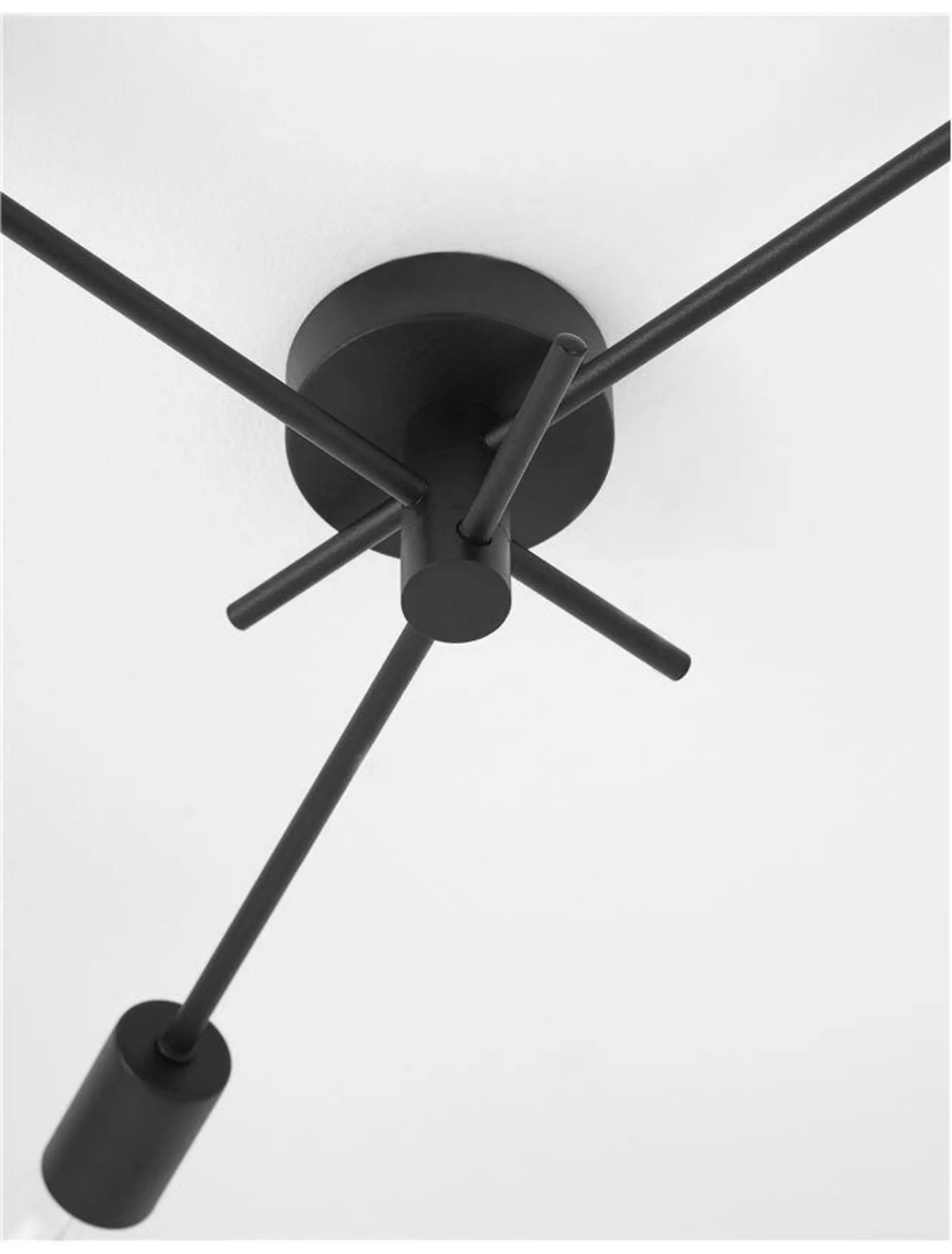 NOVA LUCE stropní svítidlo GRANSO černý kov E27 3x12W 230V IP20 bez žárovky 9156303