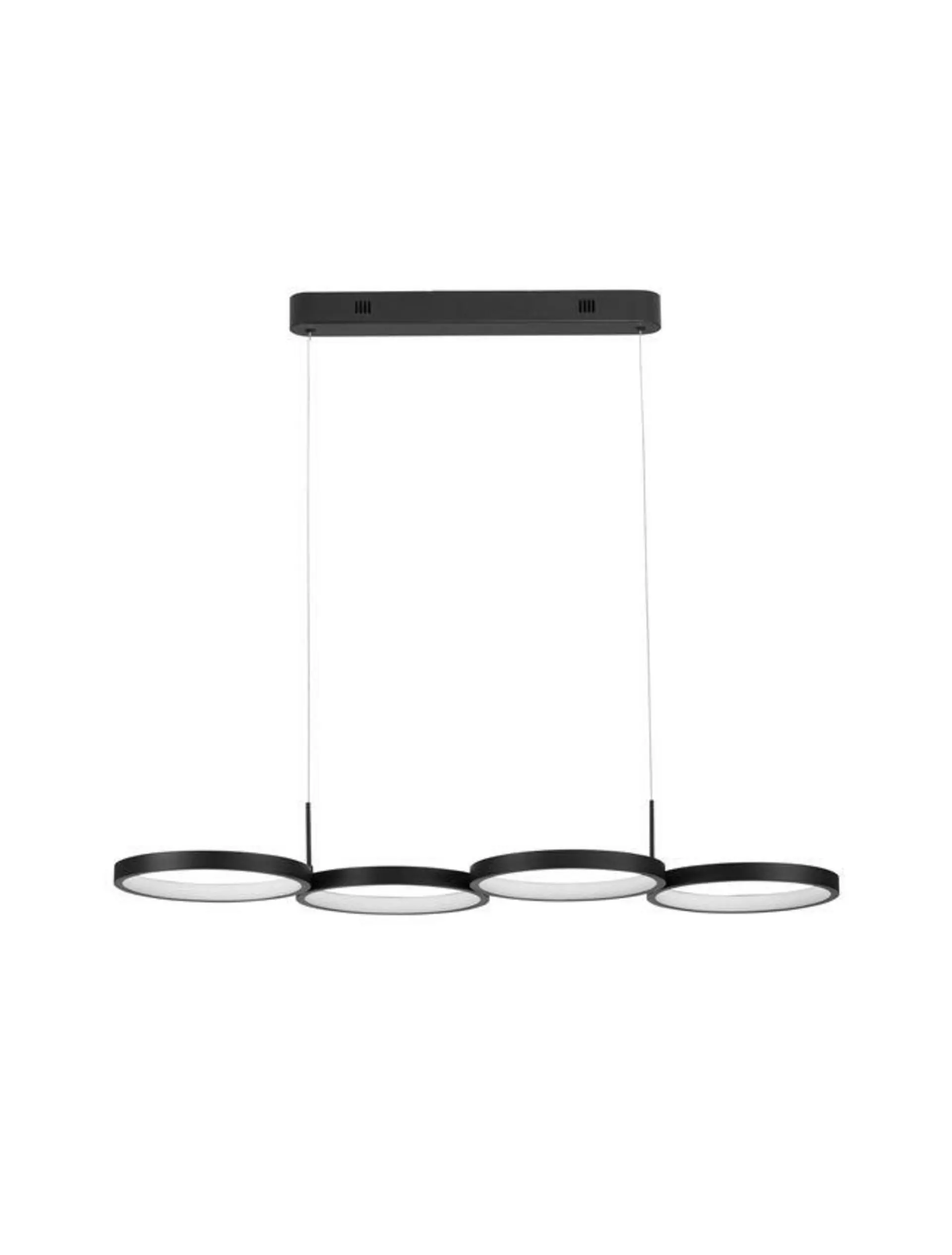 NOVA LUCE závěsné svítidlo MAGNUS černý hliník a akryl LED 41W 230V 3000K IP20 stmívatelné 9248117