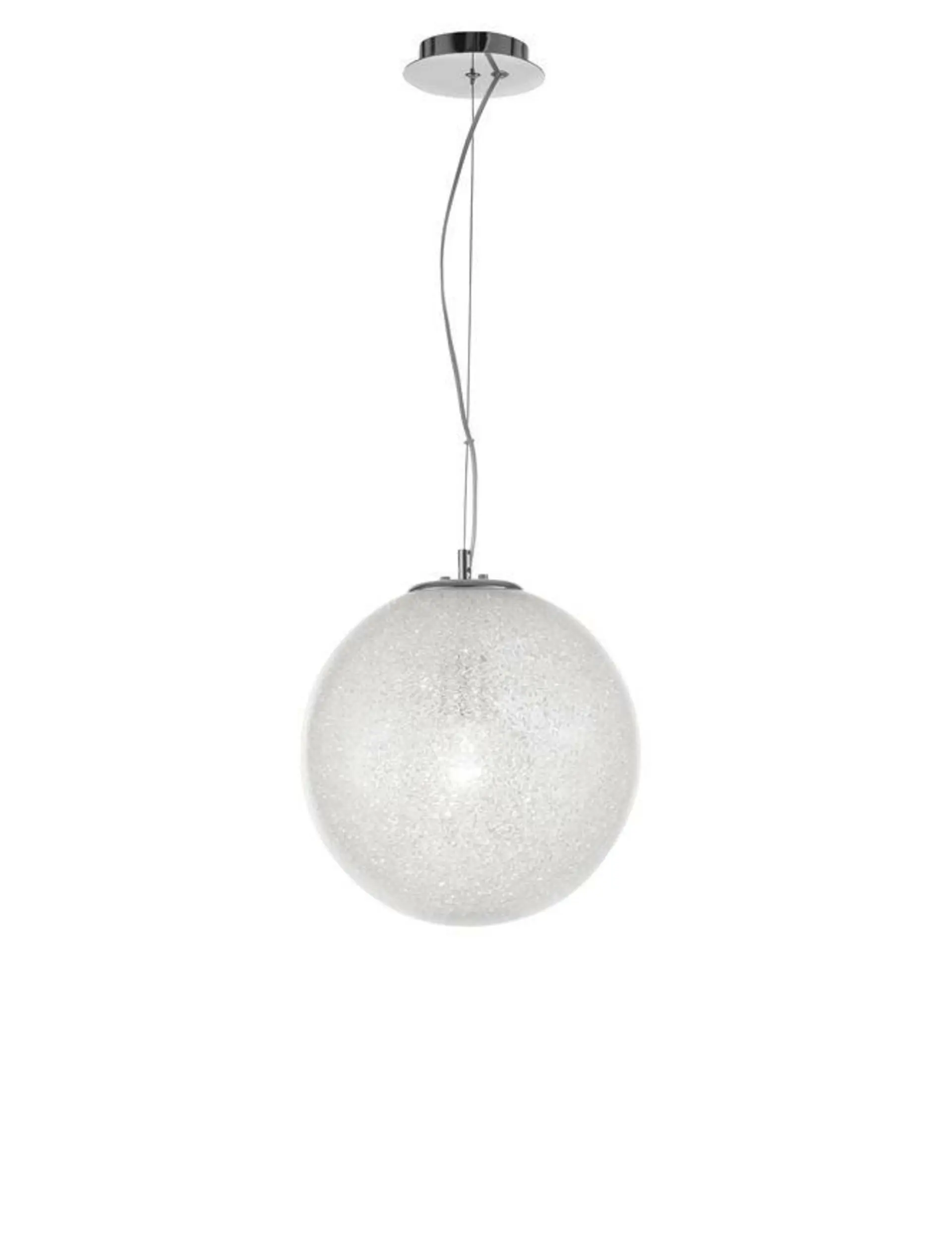 NOVA LUCE závěsné svítidlo FROZEN čiré sklo a akryl uvnitř chromovaný hliník E27 1x12W IP20 bez žárovky 9361742