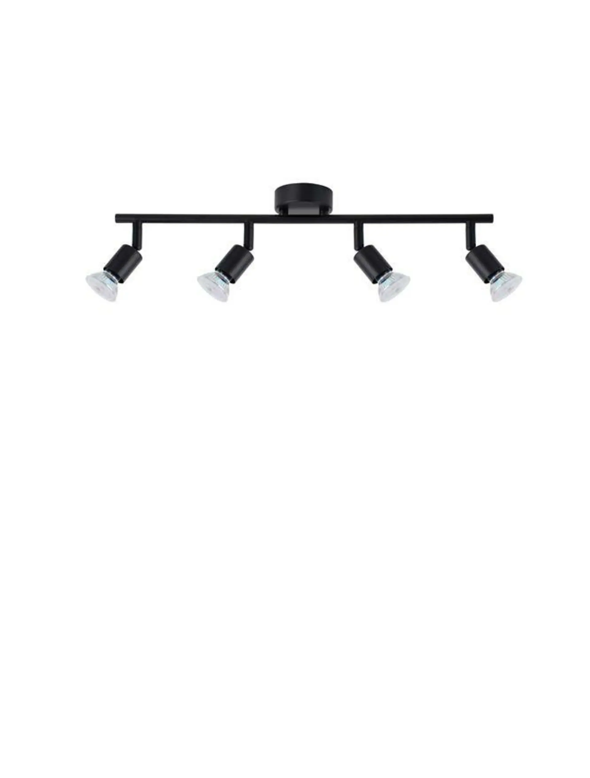 NOVA LUCE bodové svítidlo LUP saténový černý kov GU10 4x5W 230V IP20 bez žárovky 960008