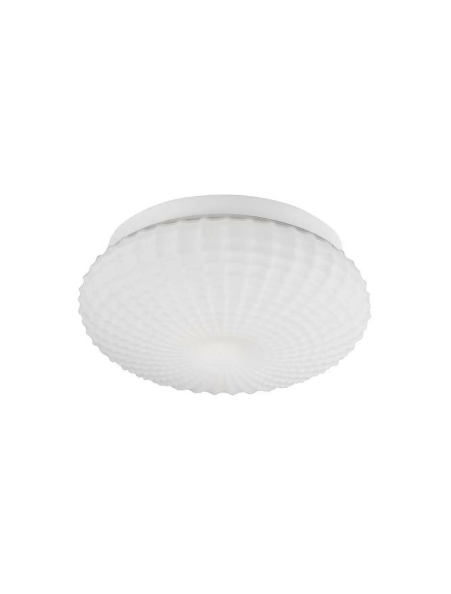 NOVA LUCE stropní svítidlo CLAM bílé sklo bílý kov E27 2x12W 230V IP44 bez žárovky 9738256