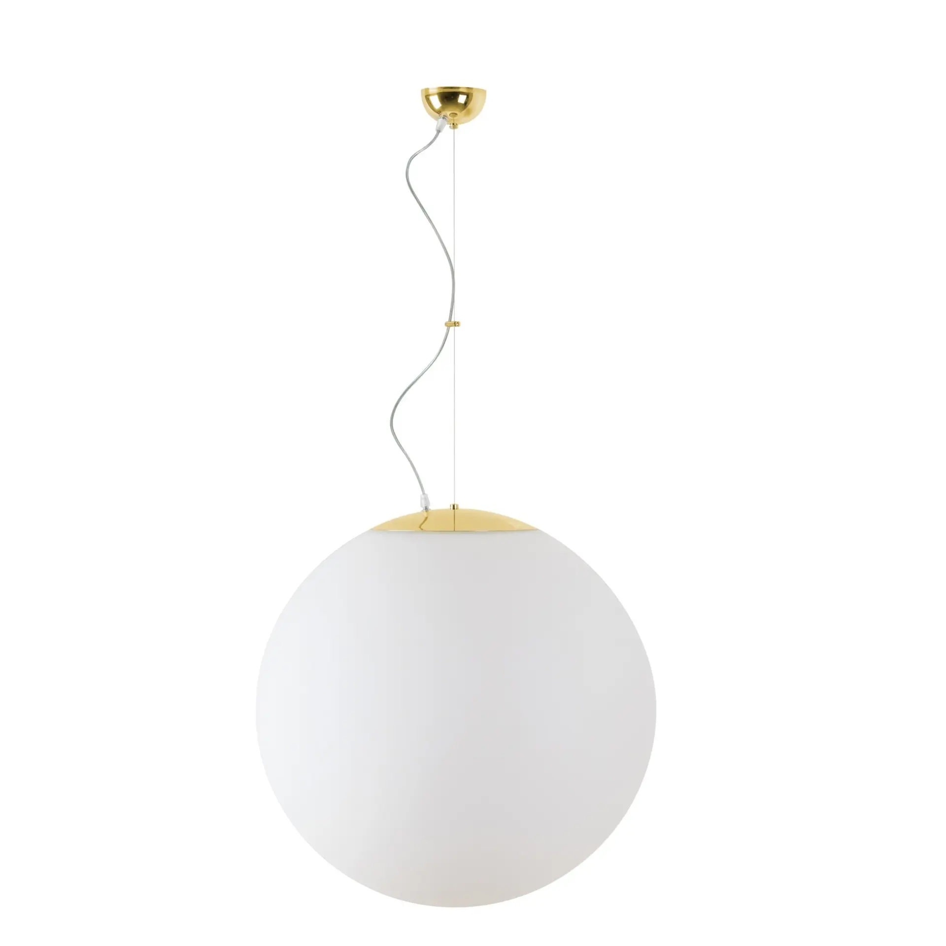 OSMONT ADR45844 ADRIA L5 závěsné skleněné svítidlo mosaz leštěná / bílá IP40 3x25W E27