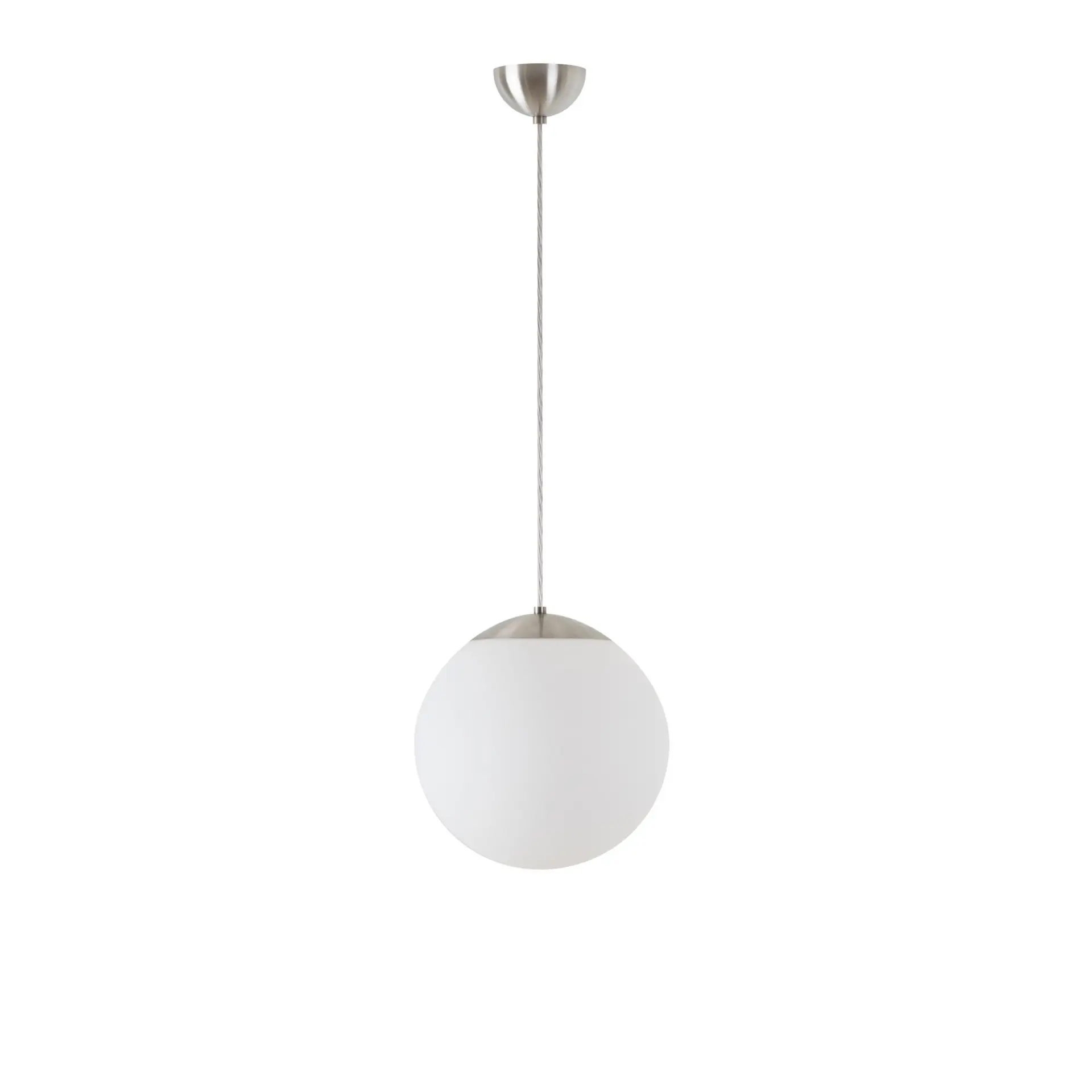 OSMONT ADR60340 ADRIA S2 závěsné skleněné svítidlo nerez broušená / bílá IP40 3000 K 20W LED