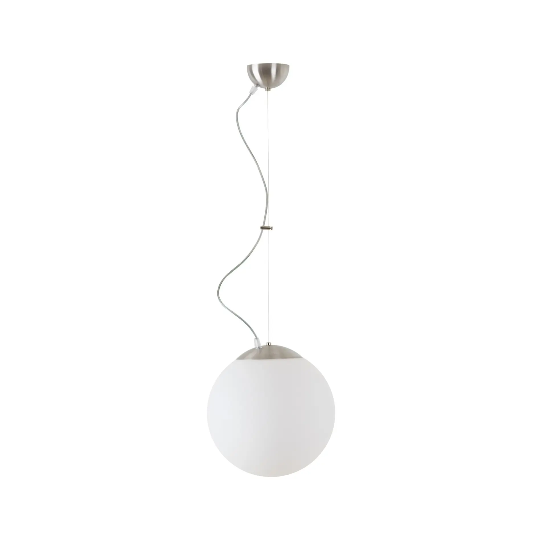 OSMONT ADR60760 ADRIA L2 závěsné skleněné svítidlo nerez broušená / bílá IP40 4000 K 20W LED