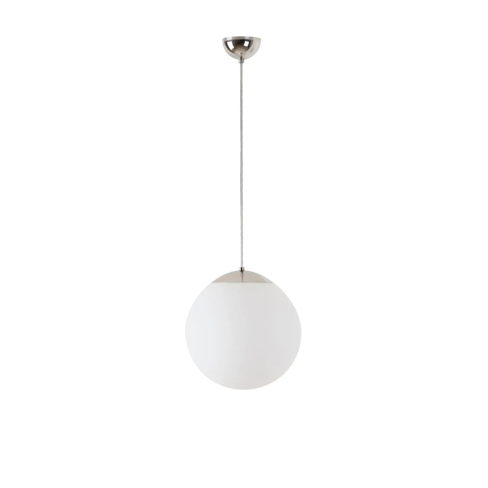 OSMONT ADR60838 ADRIA S2 závěsné skleněné svítidlo nerez leštěná / bílá IP40 4000 K 20W LED