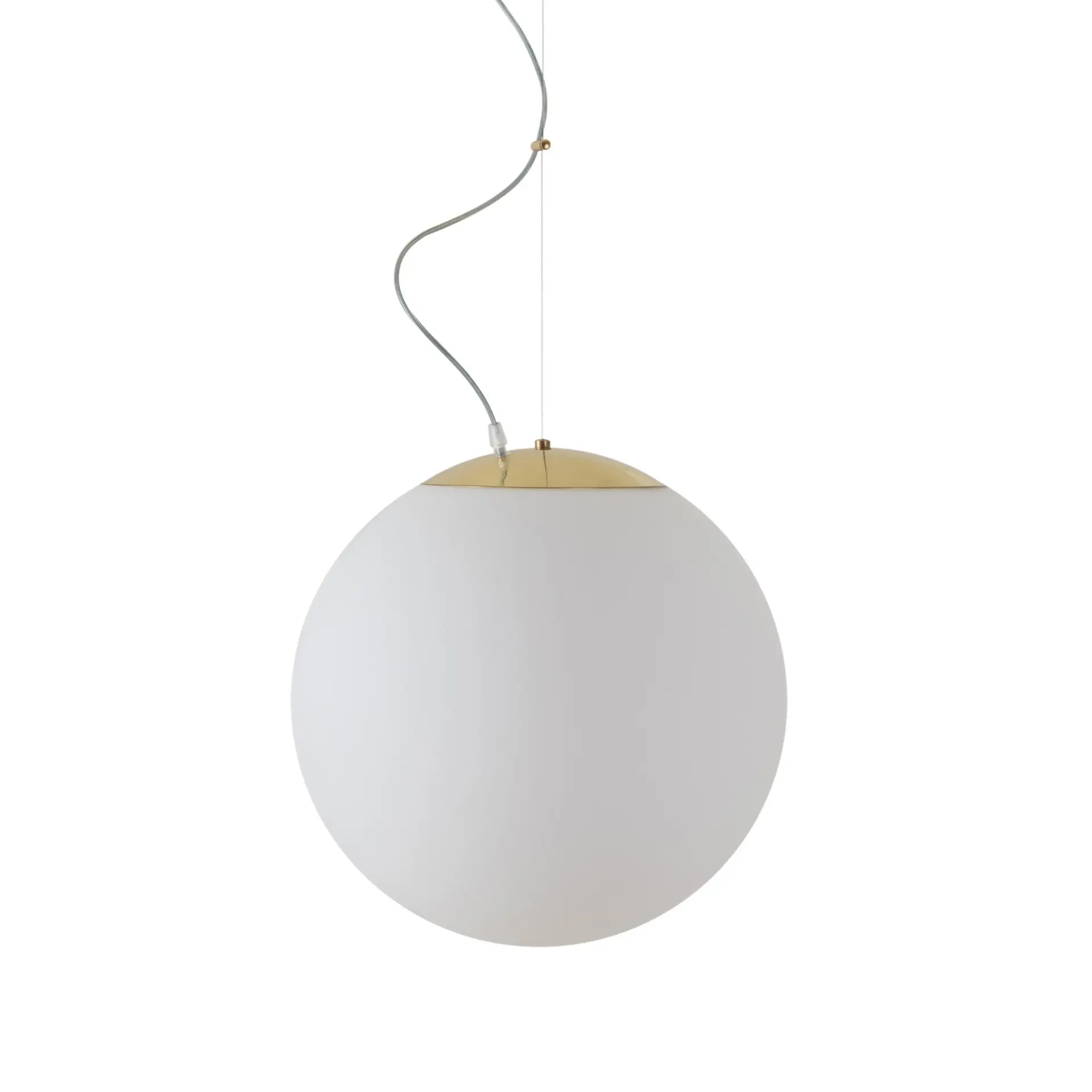 OSMONT ADR62158 ADRIA L3 HP závěsné skleněné svítidlo mosaz leštěná / bílá IP40 3000 K 52W LED