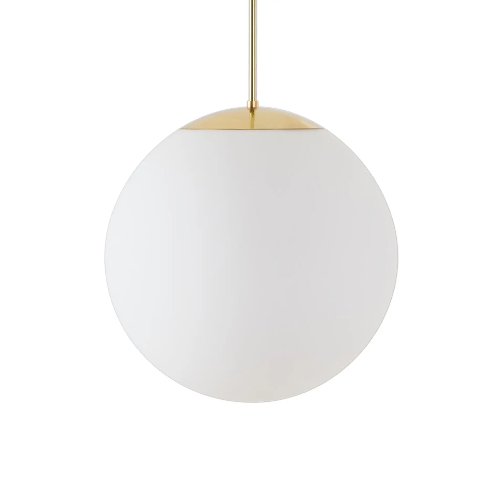 OSMONT ADR62520 ADRIA P3 HP závěsné skleněné svítidlo mosaz leštěná / bílá IP40 4000 K 52W LED