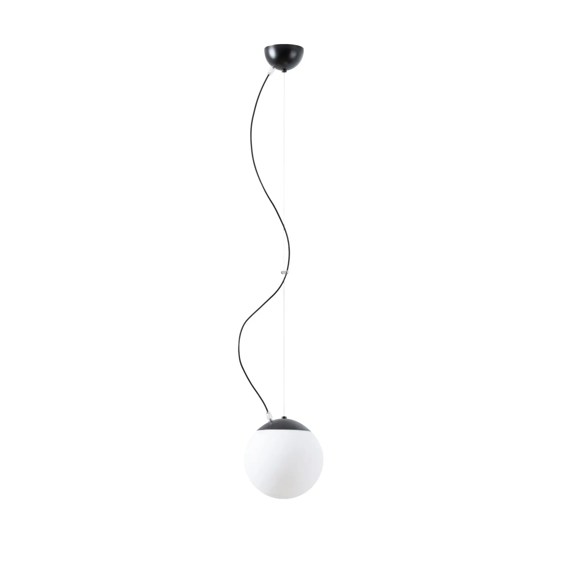 OSMONT ADR70467 ADRIA L1 závěsné skleněné svítidlo černá / bílá IP40 3000 K 9W LED DALI