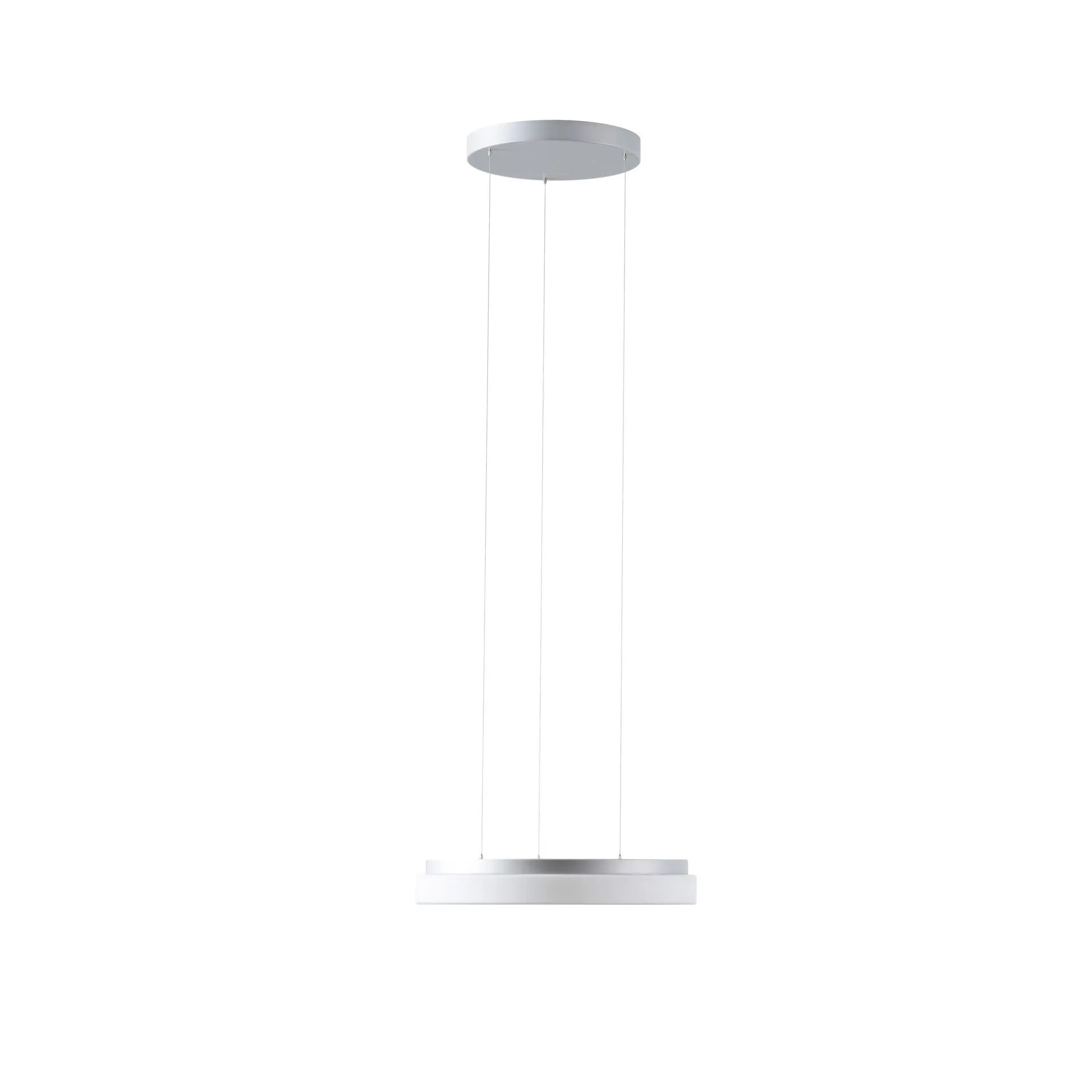 OSMONT CAR66375 CARINA LE1 závěsné skleněné svítidlo stříbrná / bílá IP40 3000 K 24W LED DALI