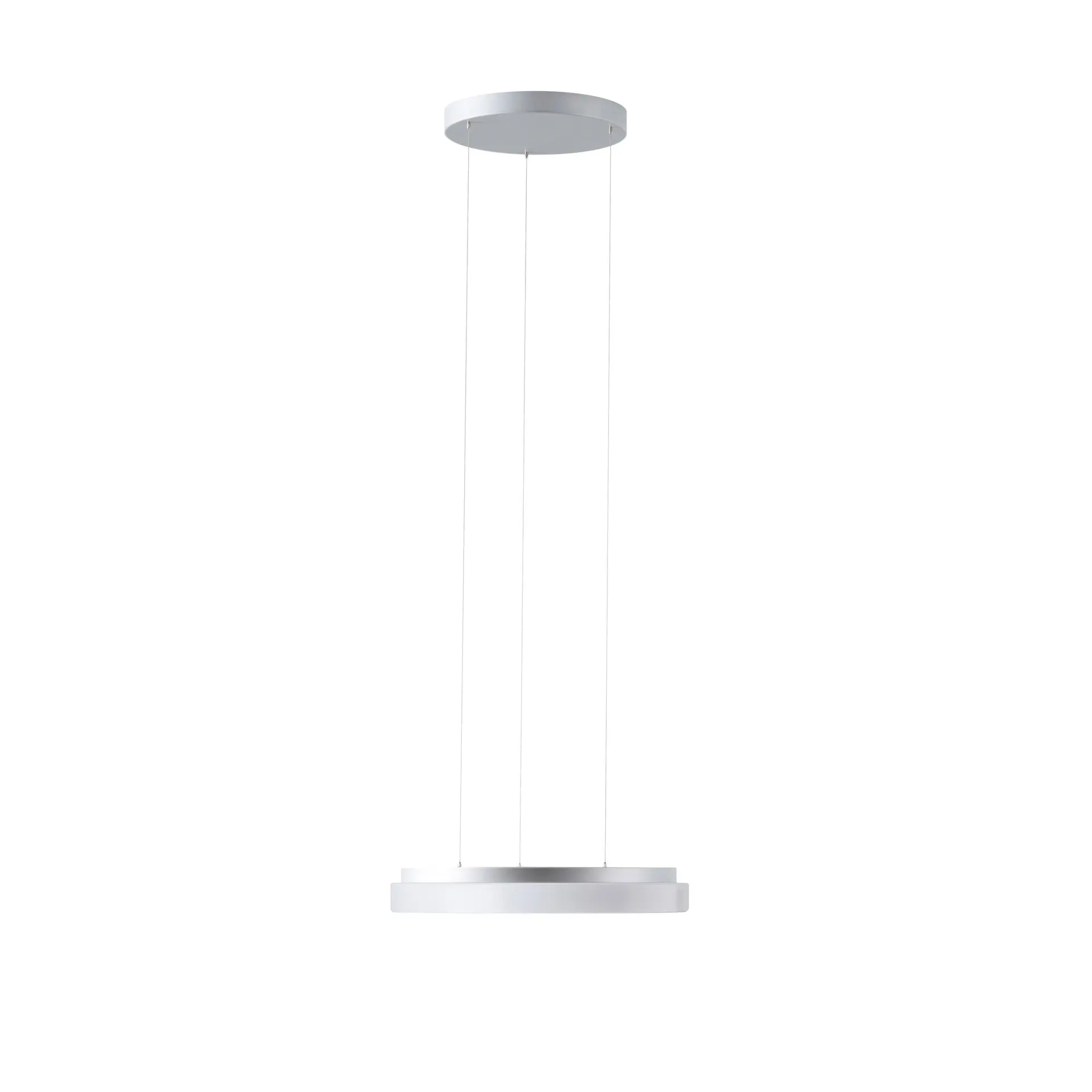 OSMONT COR72304 CORVUS LE1 závěsné plastové svítidlo stříbrná / bílá IP40 3000 K 25W LED