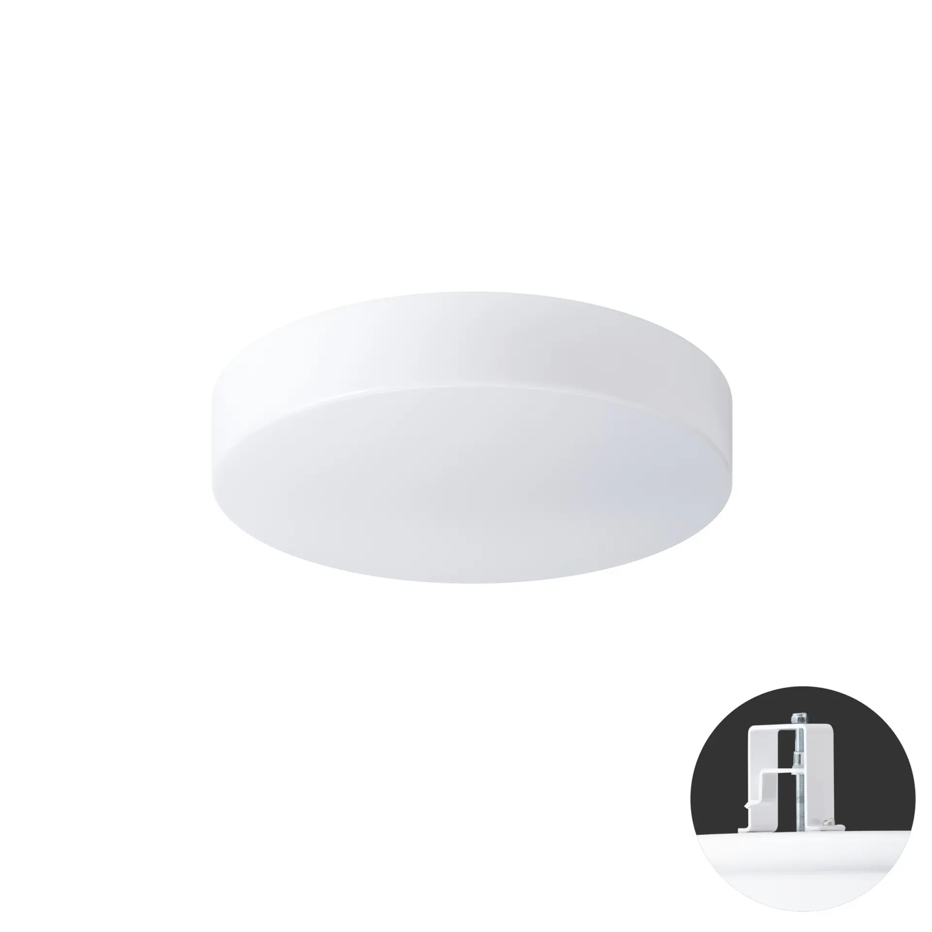 OSMONT DEL65080 DELIA V1 stropní/nástěnné plastové polovestavné svítidlo bílá IP44 3000 K 13W LED