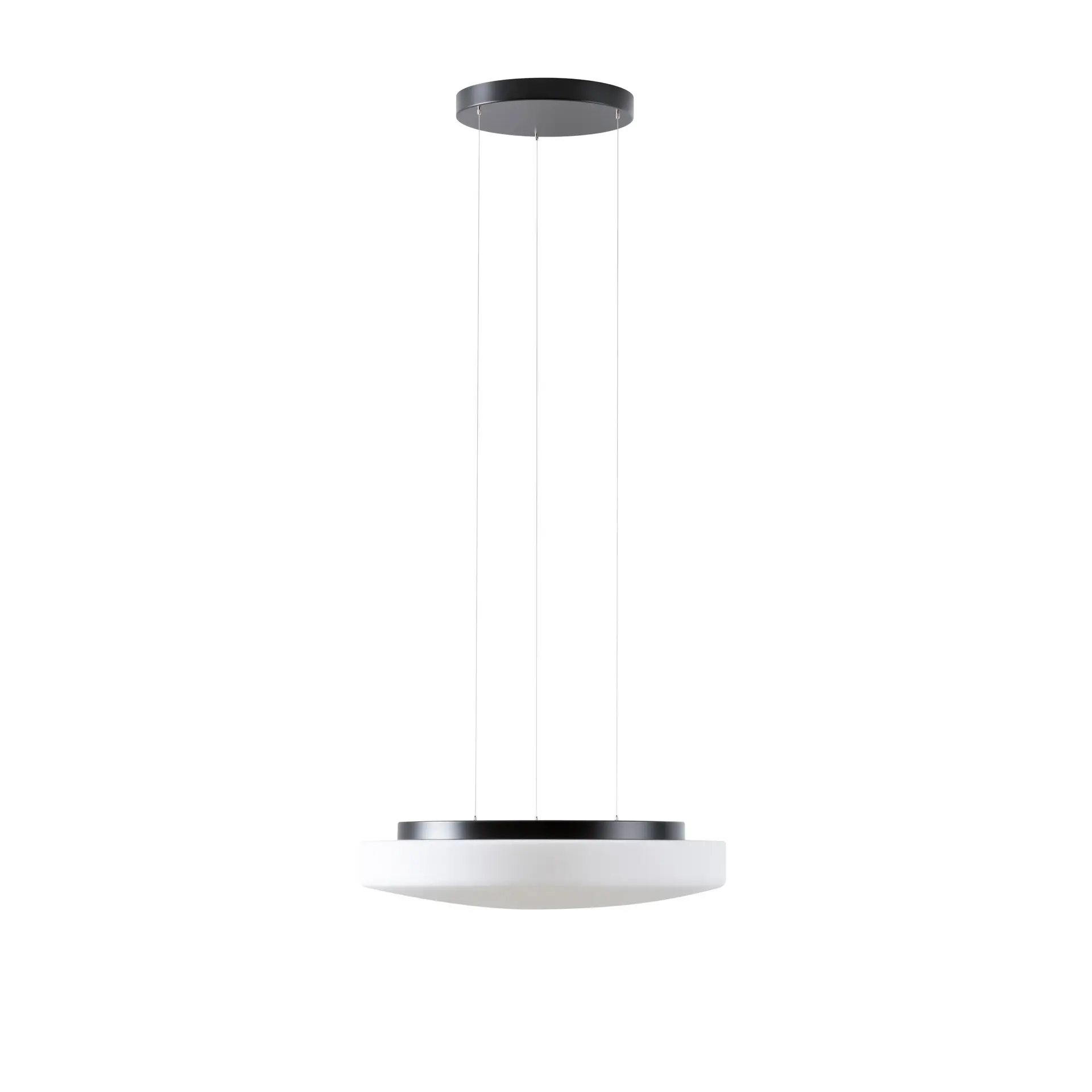 OSMONT EDN67955 EDNA LE5 závěsné skleněné svítidlo černá / bílá IP40 4000 K 34W LED