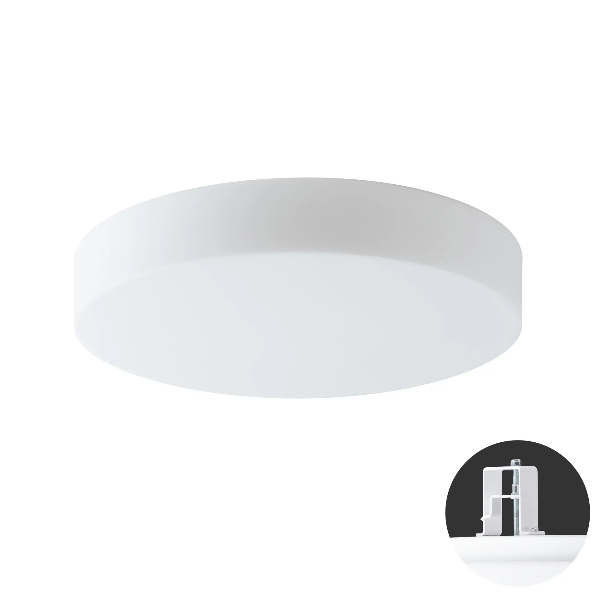 OSMONT ELS68138 ELSA V4 stropní/nástěnné skleněné polovestavné svítidlo bílá IP44 3000 K 24W LED HF