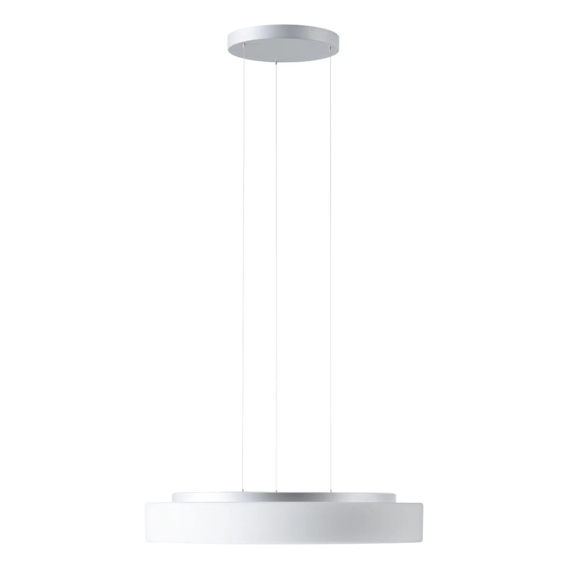 OSMONT ELS72994 ELSA LE16 závěsné skleněné svítidlo stříbrná / bílá IP40 4000 K 48W LED