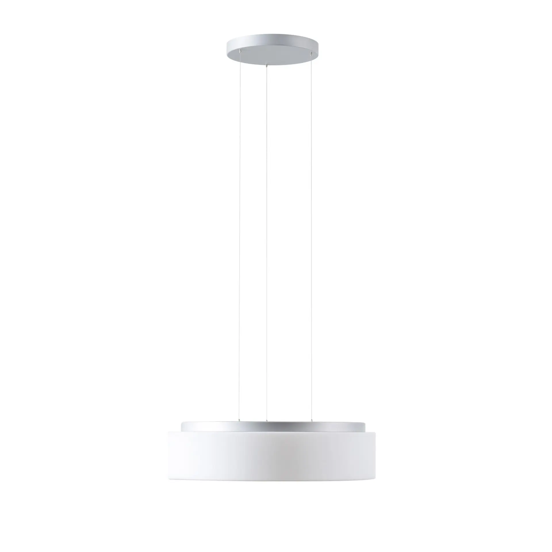 OSMONT ERI67405 ERIS LE4 závěsné skleněné svítidlo stříbrná / bílá IP40 3000 K 35W LED DALI