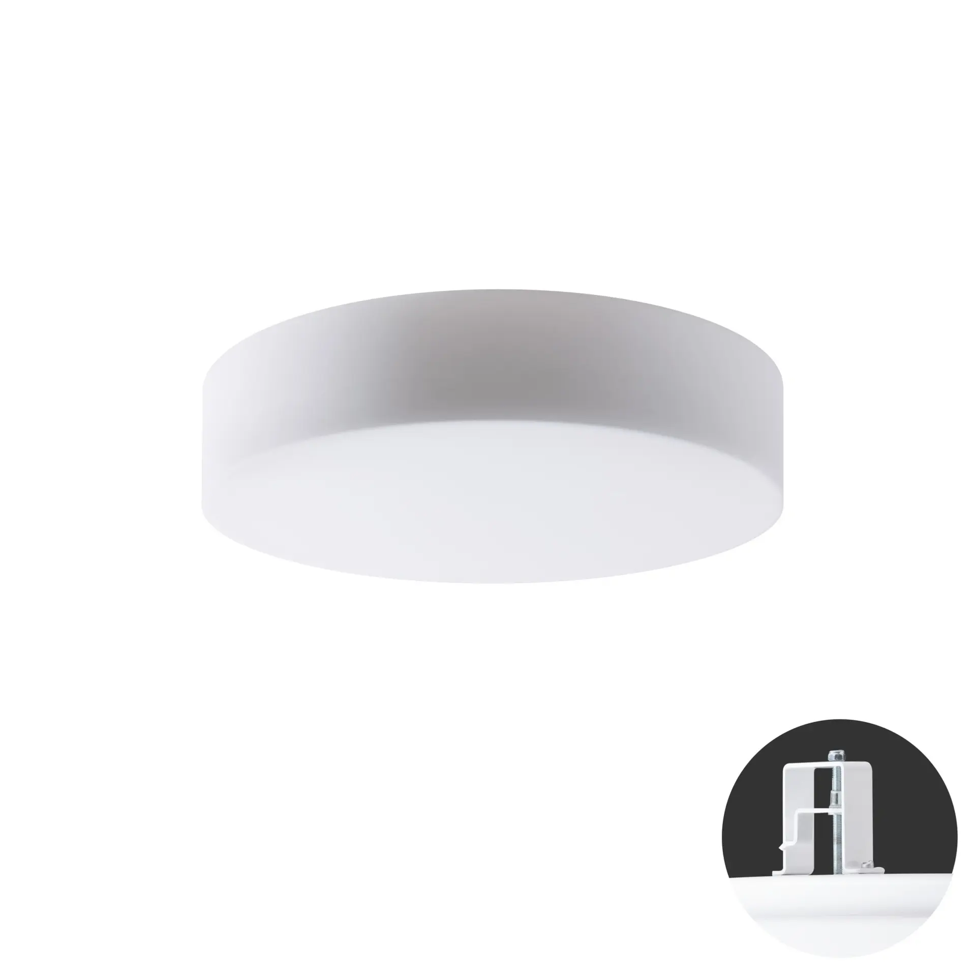 OSMONT ERI67655 ERIS V4 stropní/nástěnné skleněné polovestavné svítidlo bílá IP44 4000 K 35W LED