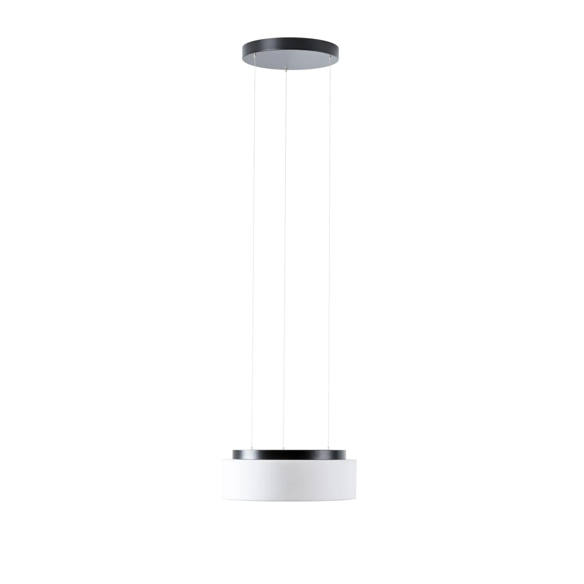 OSMONT ERI71340 ERIS LE2 závěsné skleněné svítidlo černá / bílá IP40 3000/4000 K 14W LED DALI