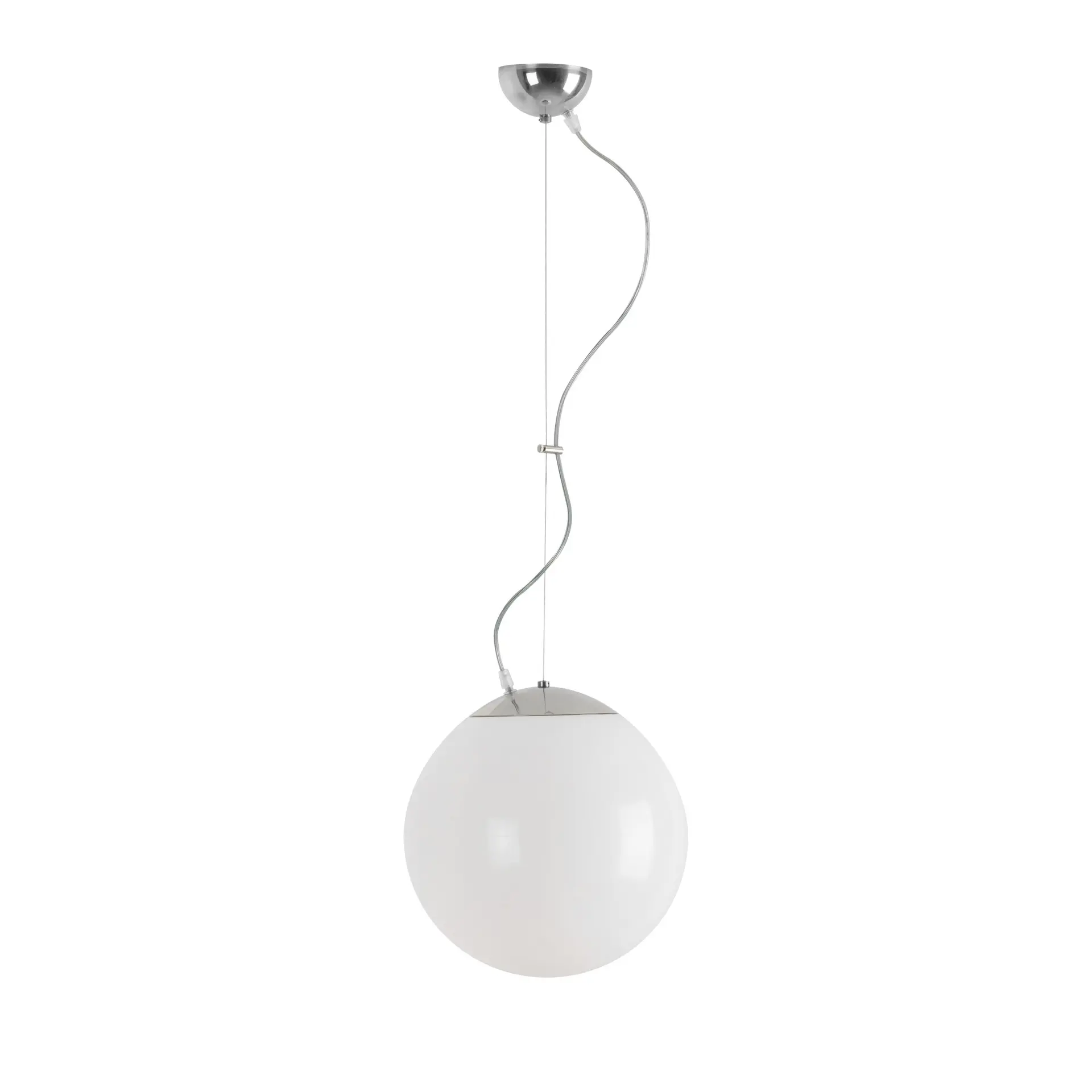 OSMONT ISI66173 ISIS L2 závěsné plastové svítidlo nerez leštěná / bílá IP40 3000 K 20W LED