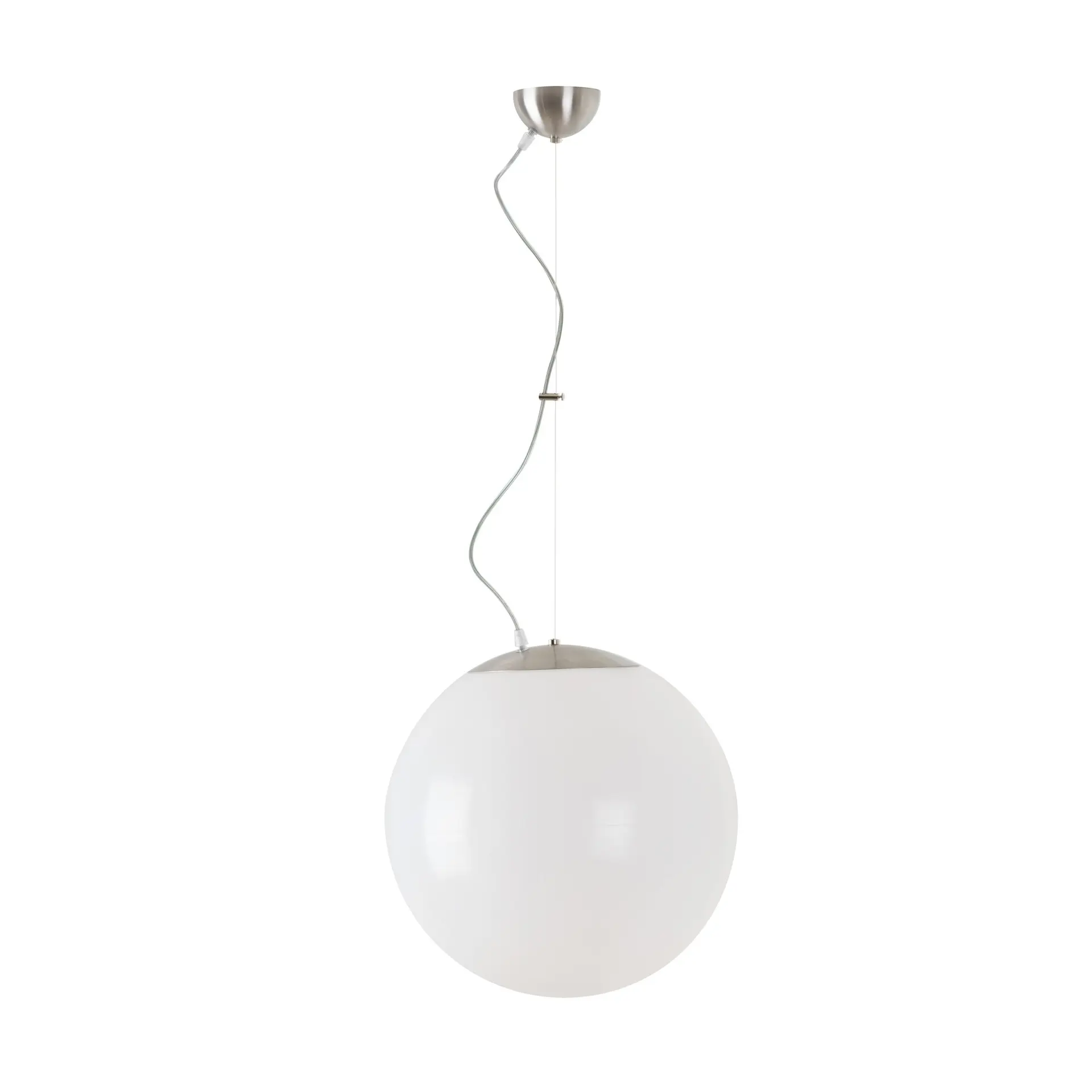OSMONT ISI66199 ISIS L3 závěsné plastové svítidlo nerez broušená / bílá IP40 3000 K 27W LED
