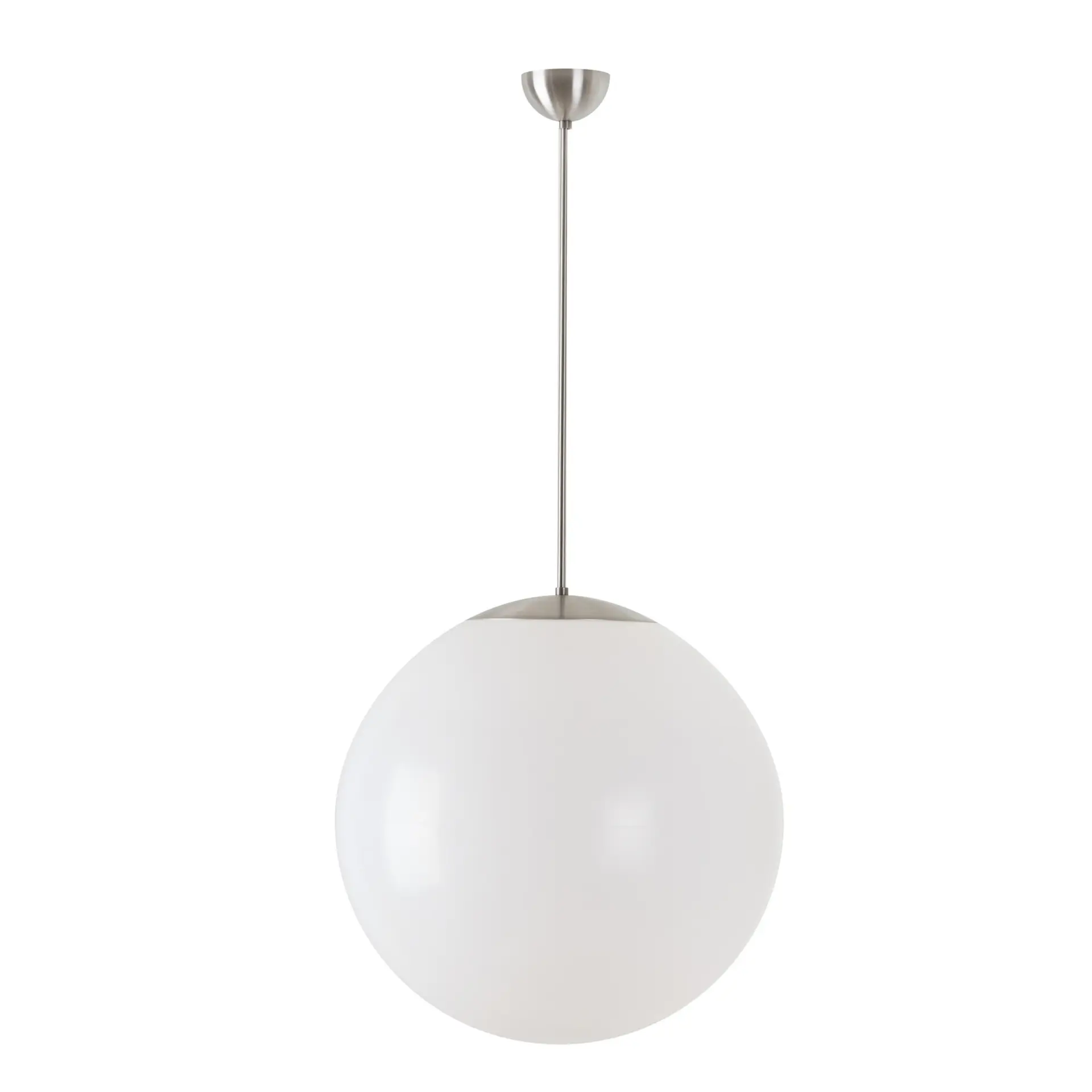 OSMONT ISI66649 ISIS P4 závěsné plastové svítidlo nerez broušená / bílá IP40 4000 K 41W LED