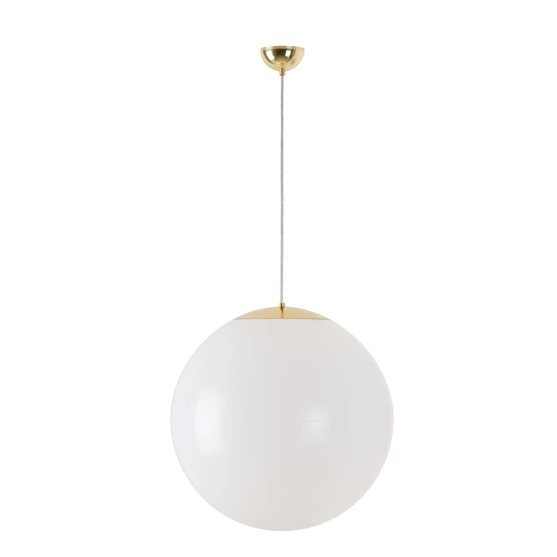 OSMONT ISI66753 ISIS S4 závěsné plastové svítidlo mosaz leštěná / bílá IP40 4000 K 41W LED