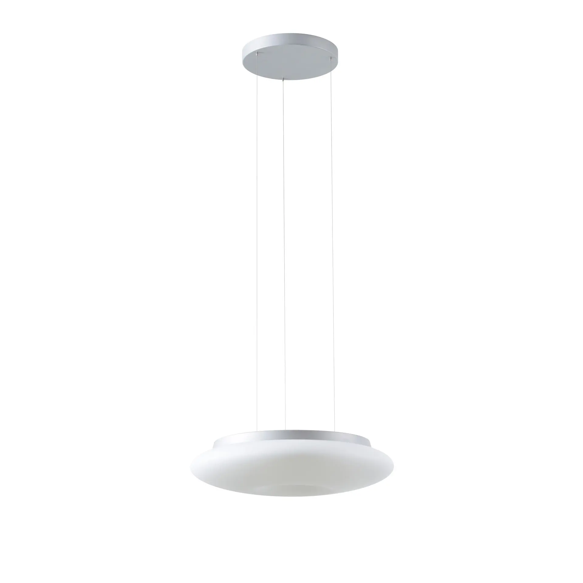 OSMONT SAT67929 SATURN LE2 závěsné skleněné svítidlo stříbrná / bílá IP20 4000 K 31W LED