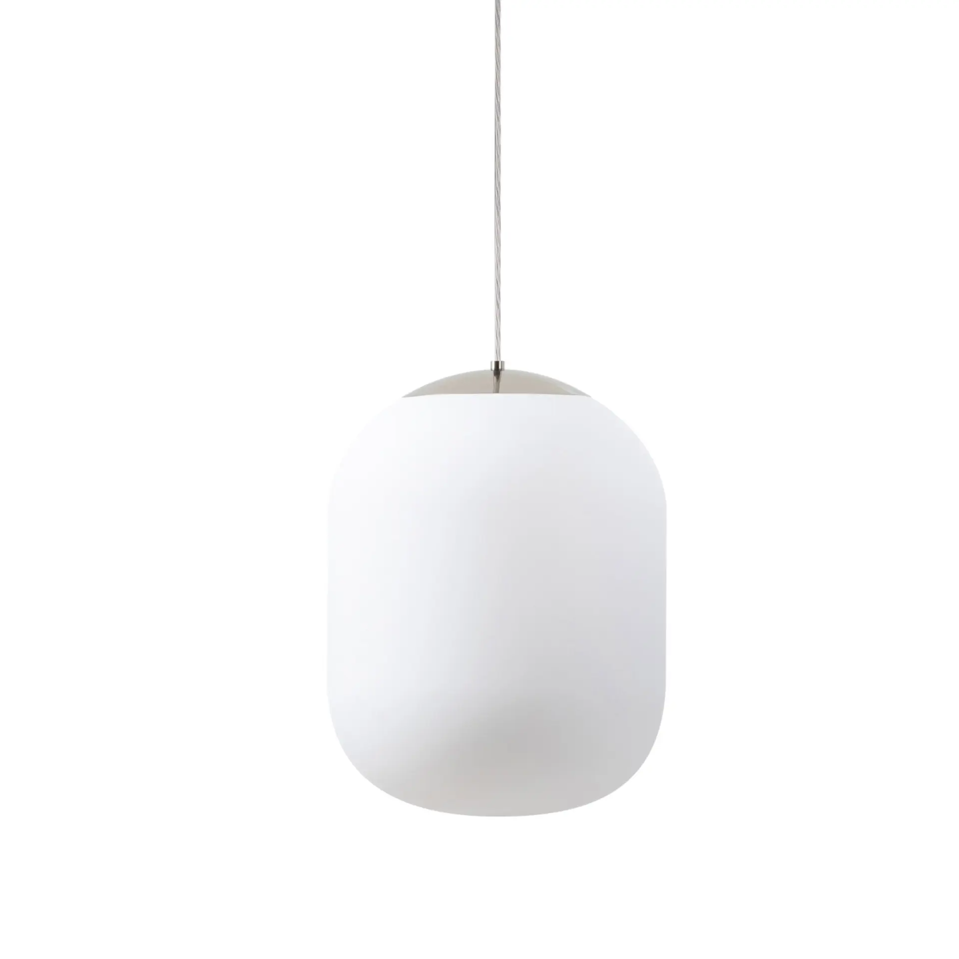 OSMONT TAN62388 TANIA S1 HP závěsné skleněné svítidlo nerez broušená / bílá IP40 3000 K 52W LED