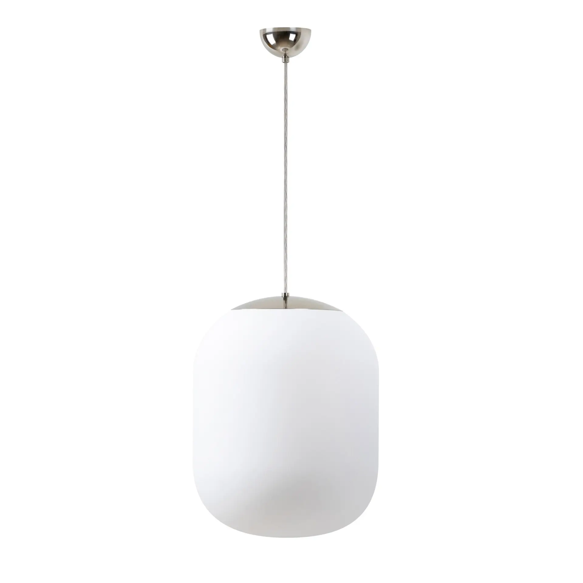 OSMONT TAN67369 TANIA S2 závěsné skleněné svítidlo nerez leštěná / bílá IP40 3000 K 41W LED
