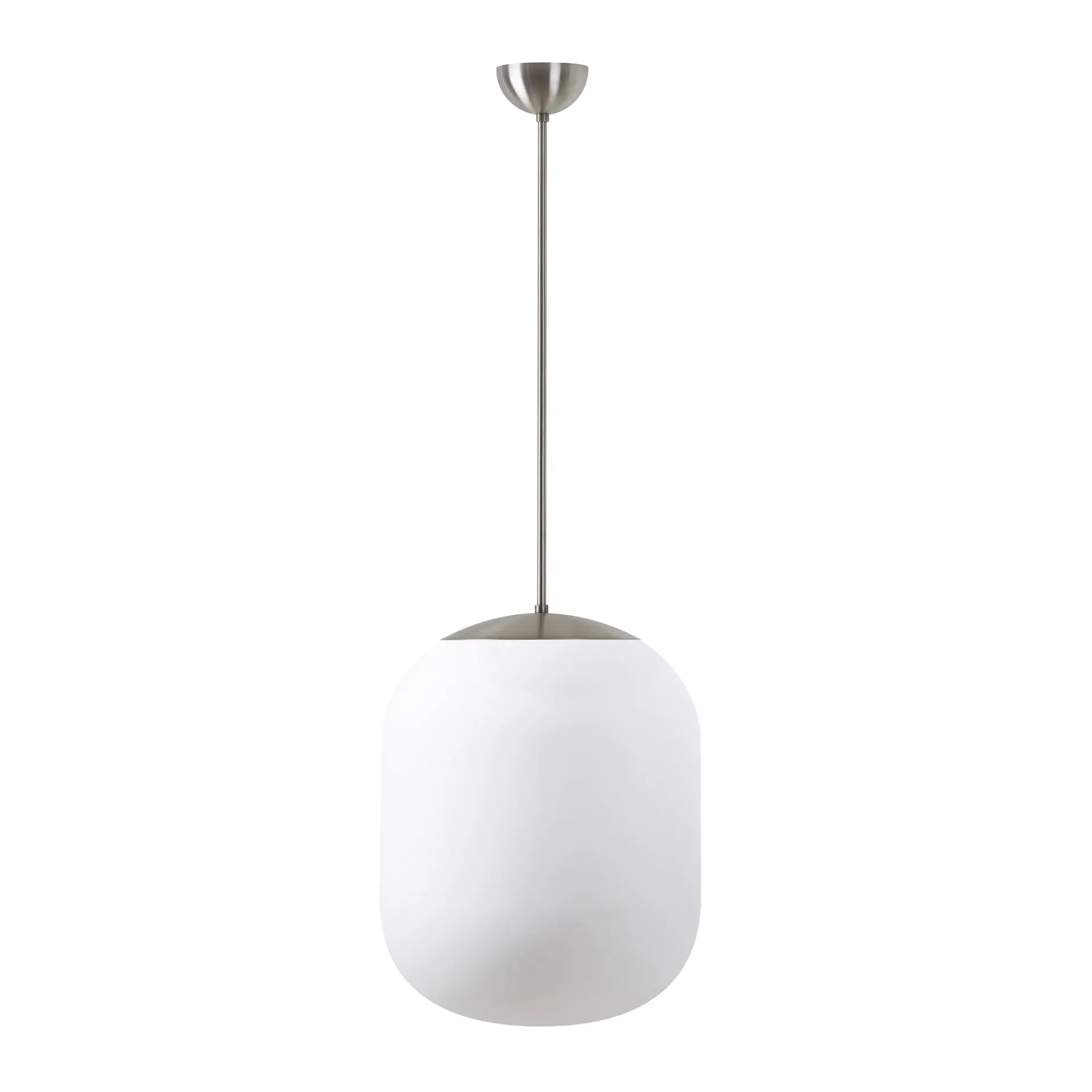 OSMONT TAN68201 TANIA P2 závěsné skleněné svítidlo nerez broušená / bílá IP40 3000 K 41W LED