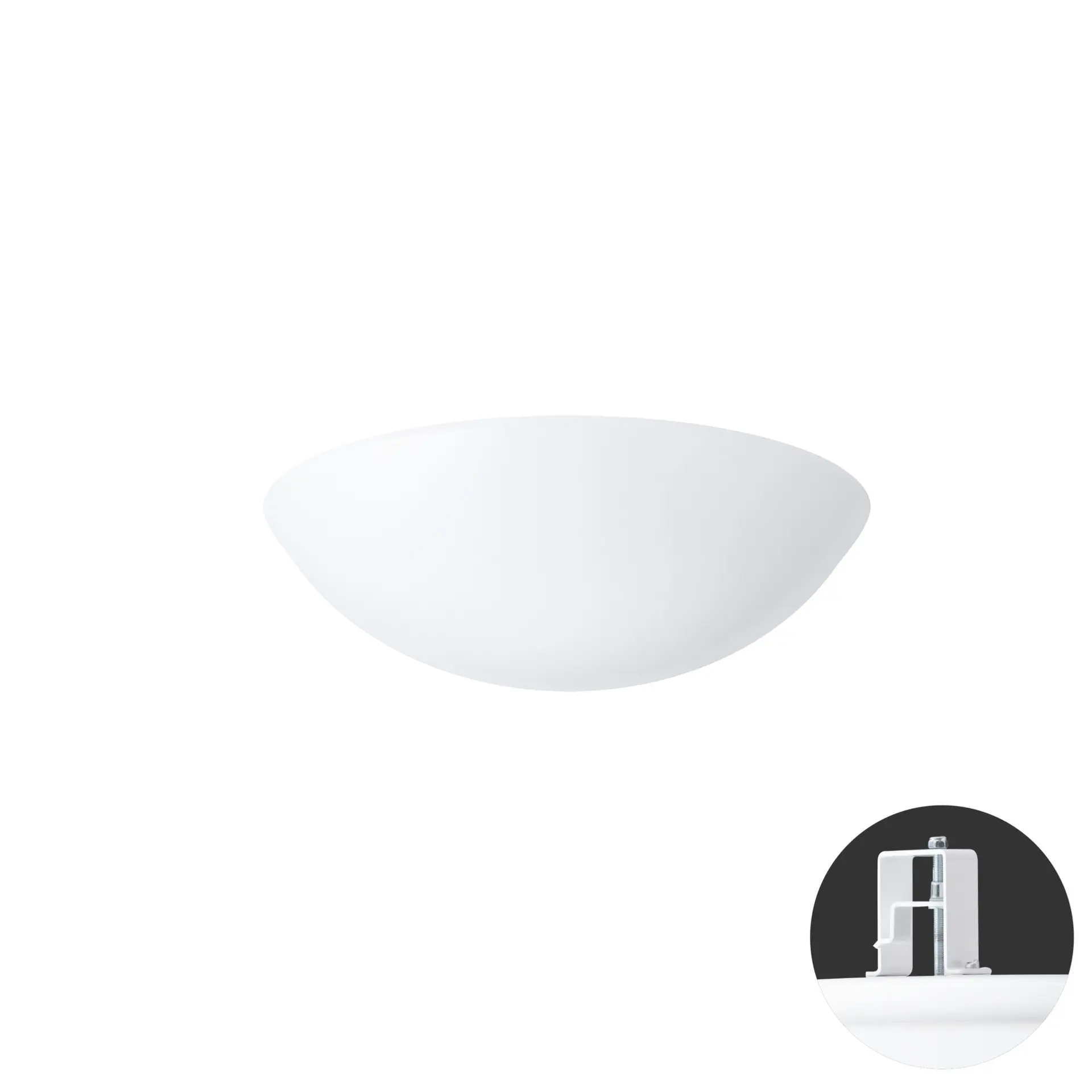OSMONT TIT63170 TITAN V1 stropní/nástěnné plastové polovestavné svítidlo bílá IP44 2700-6500 K 18W LED