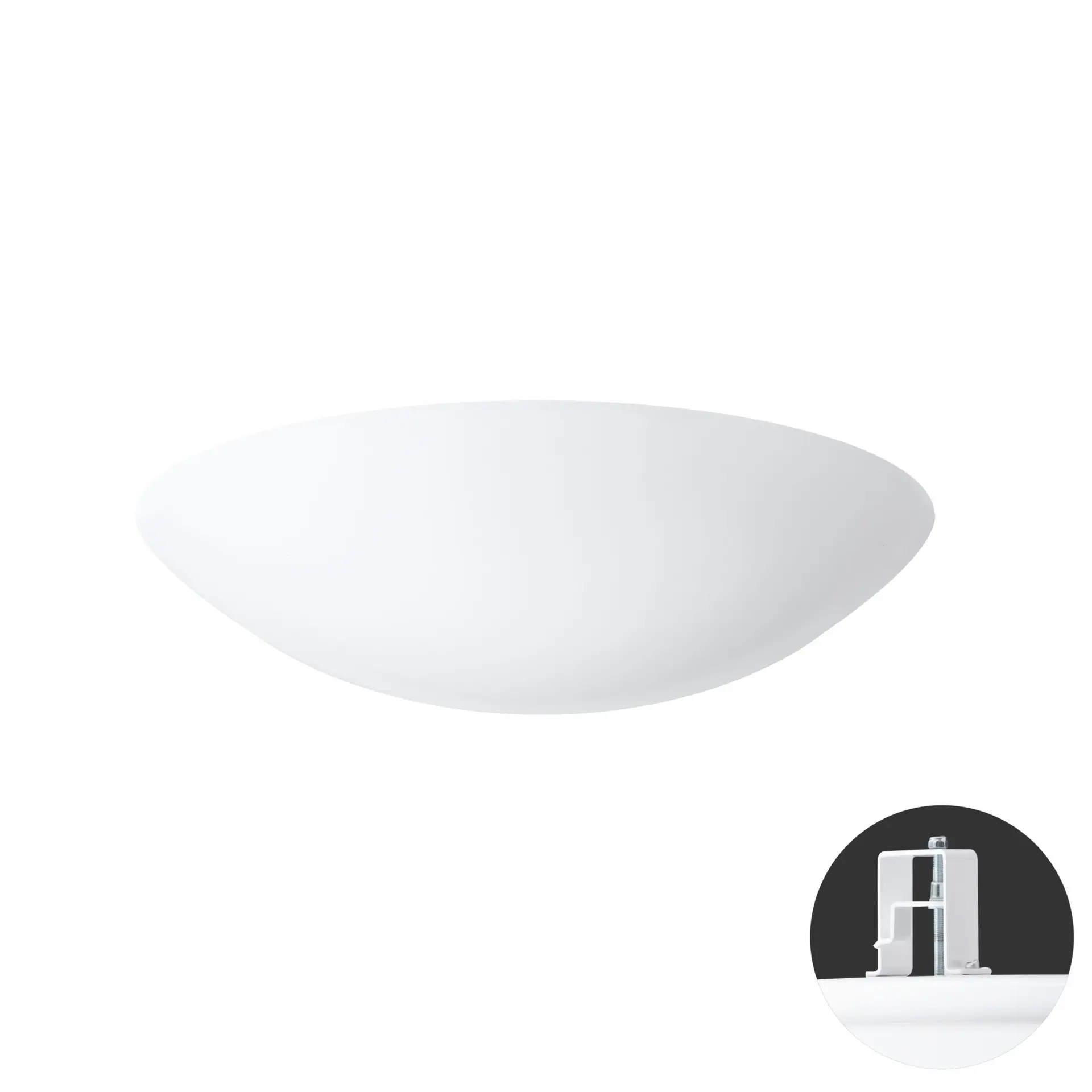OSMONT TIT65051 TITAN V3 stropní/nástěnné plastové polovestavné svítidlo bílá IP44 3000 K 54W LED HF
